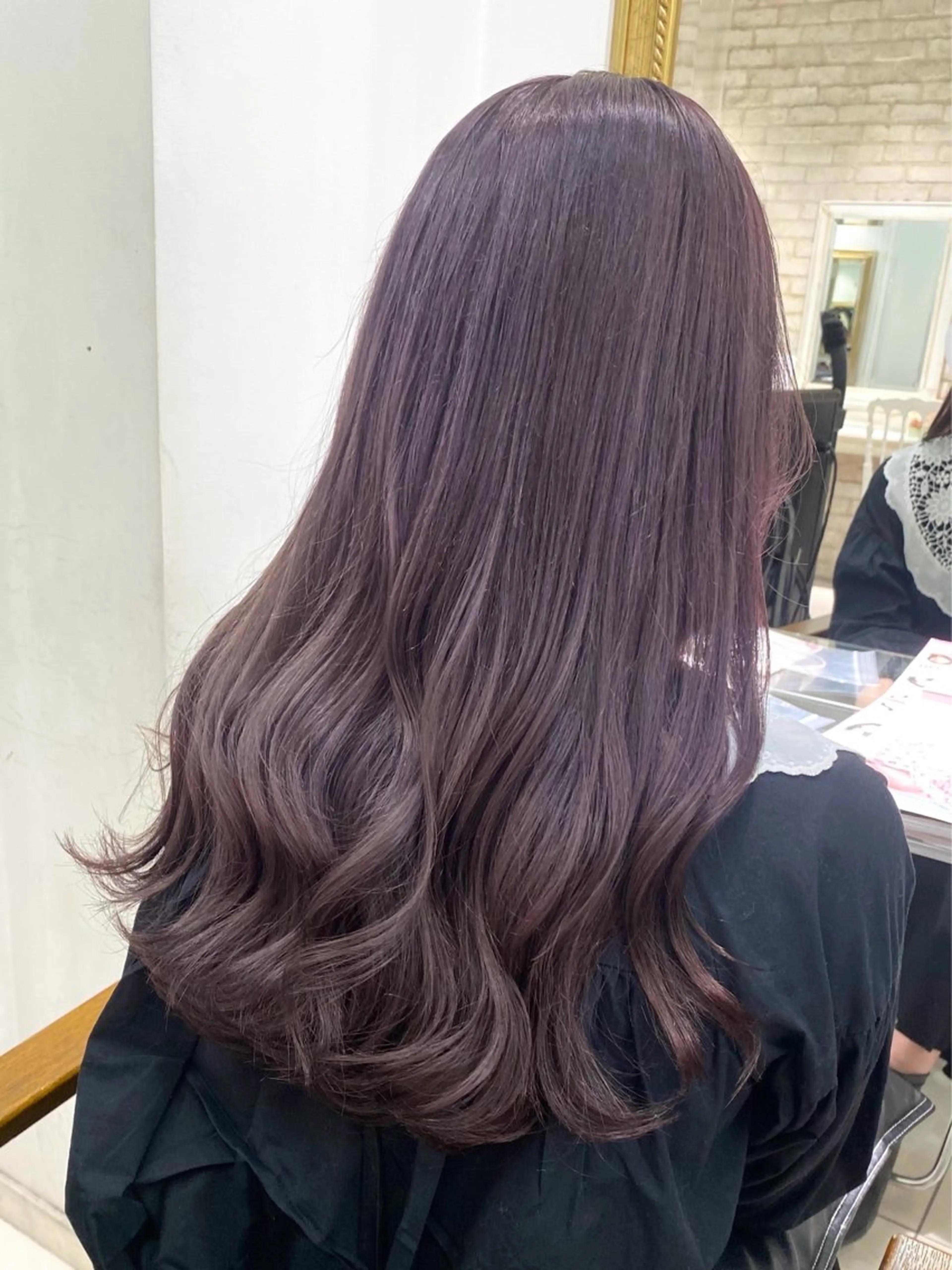 ロング カラー ヘアカラー トリートメント 透明感カラー 古山 結季🌙🖤のヘアスタイル