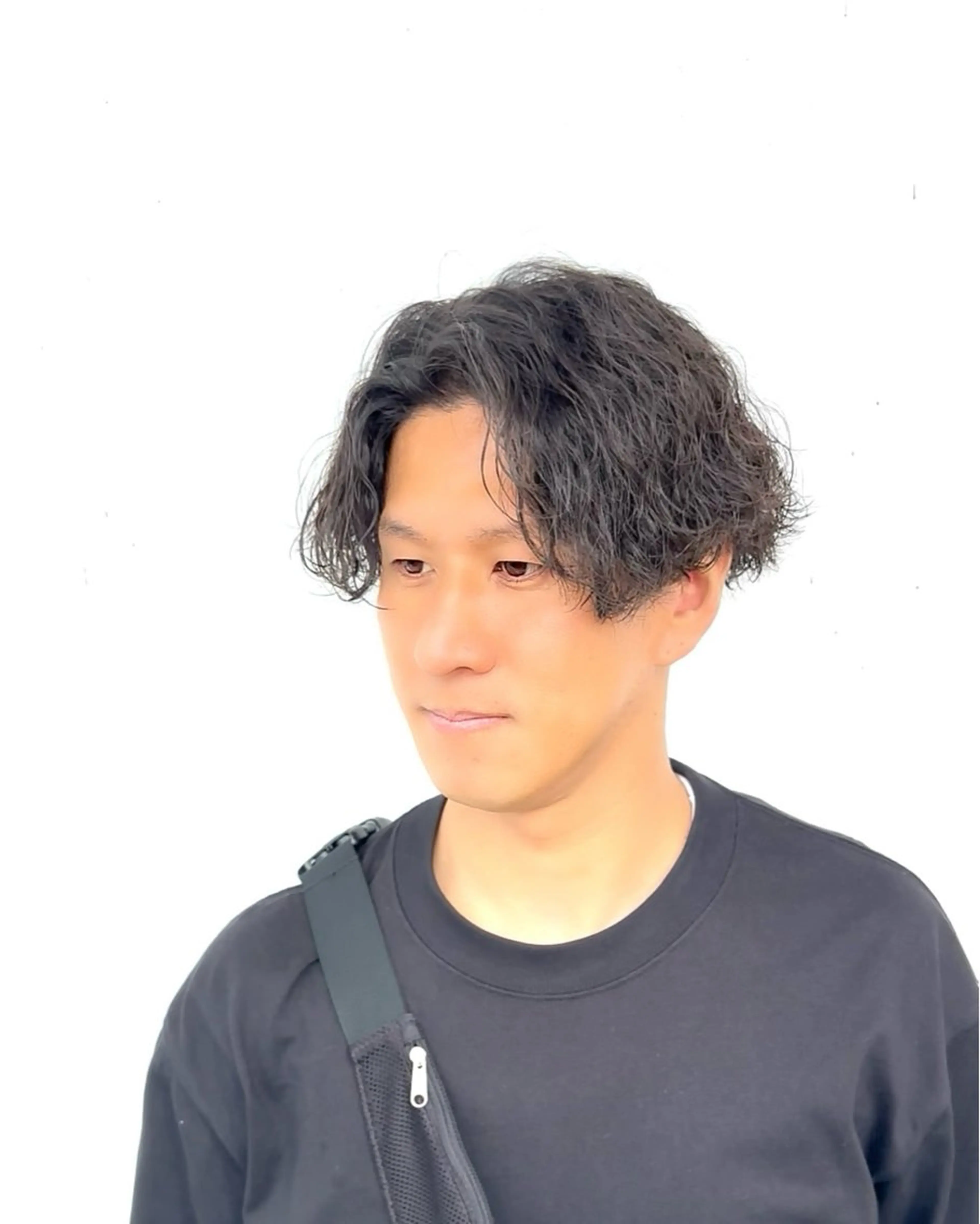 パーマ メンズ センターパート 波巻きパーマ カット パーマ ヘッドスパ ☆★メンズ特化★☆ 川地由麿のヘアスタイル