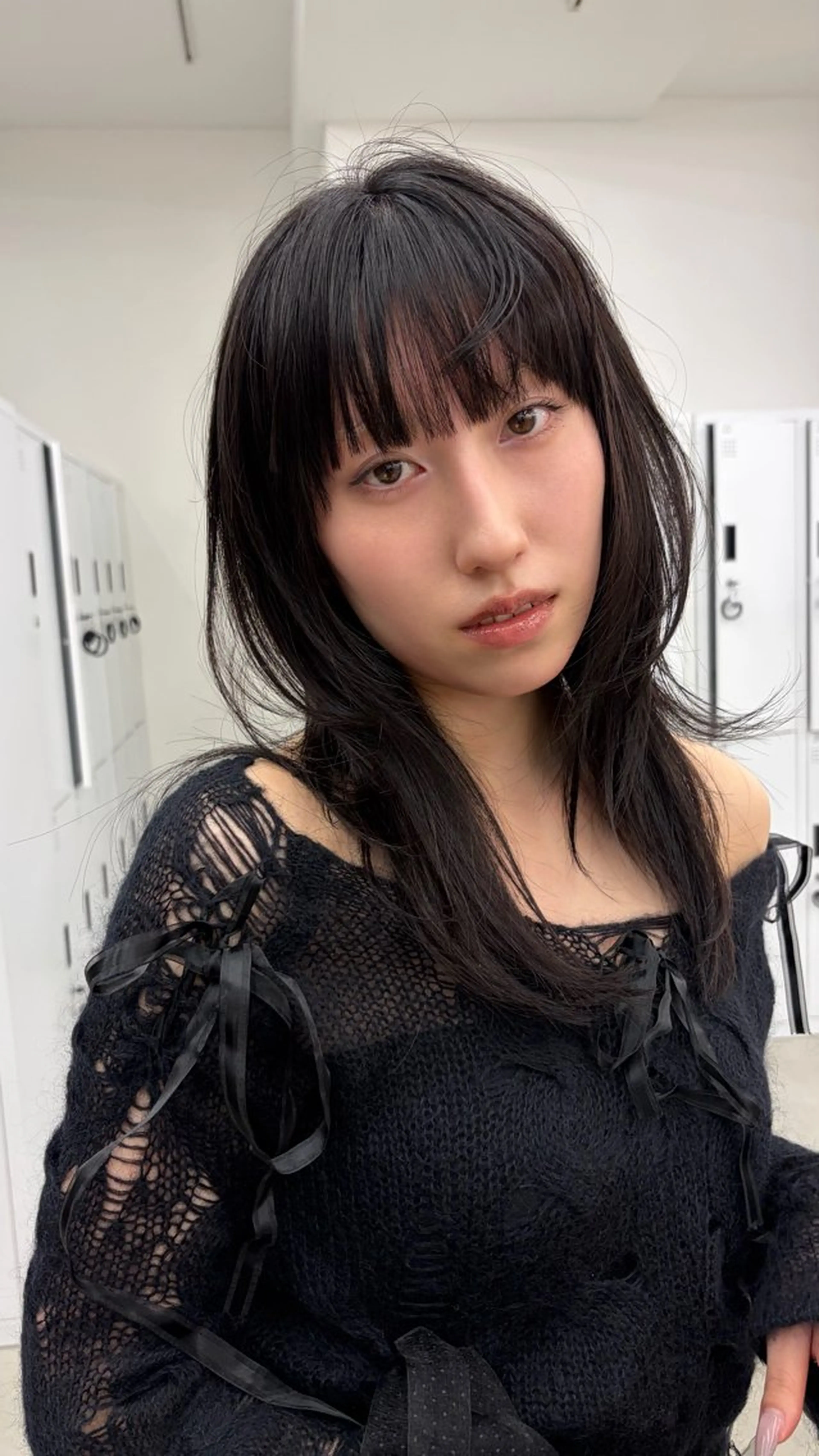 セミロング くろかわ まいのヘアスタイル