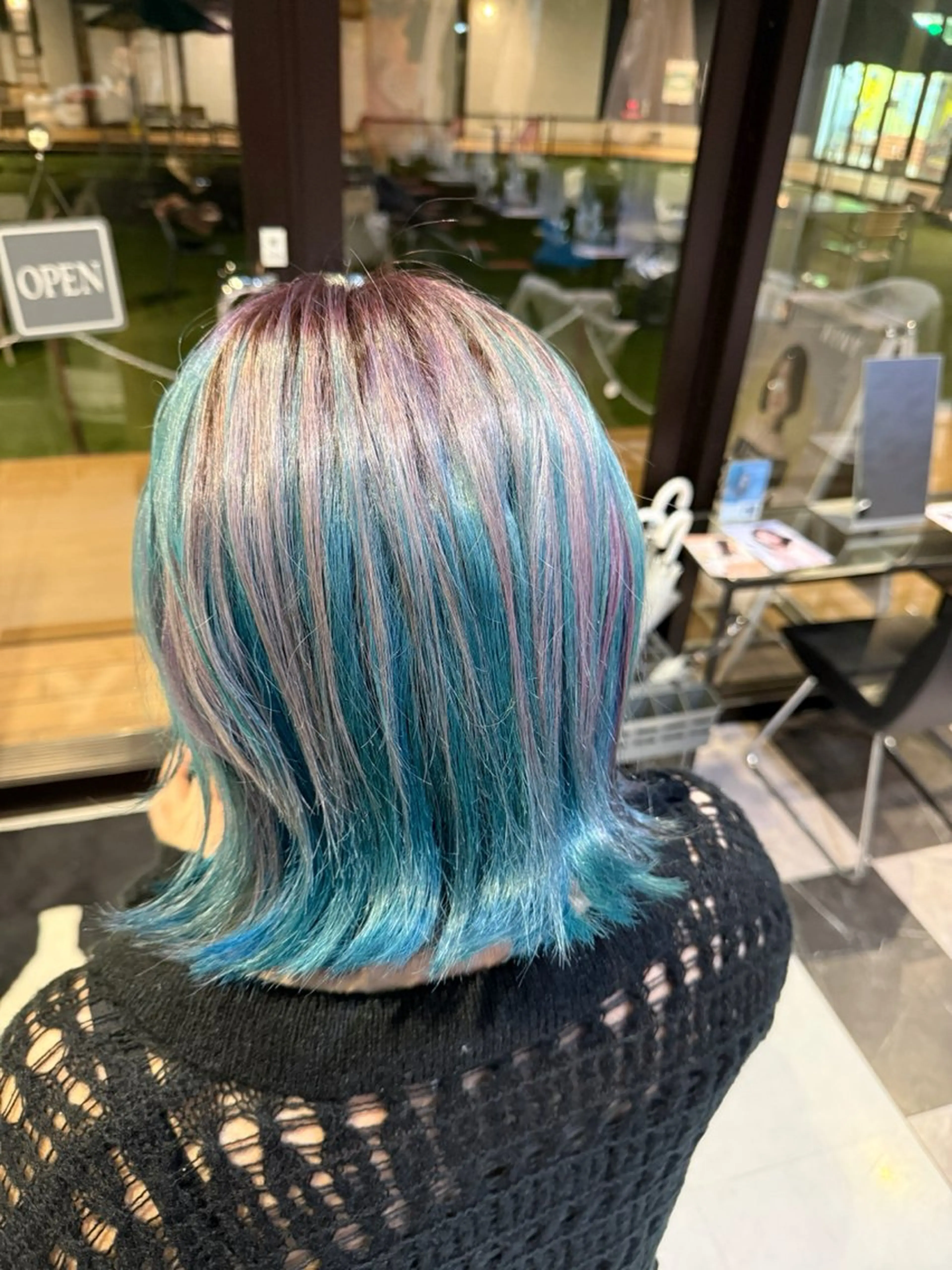 ミディアム カラー ブリーチ ケアブリーチ デザインカラー/ 推しの配色　肥後のヘアスタイル