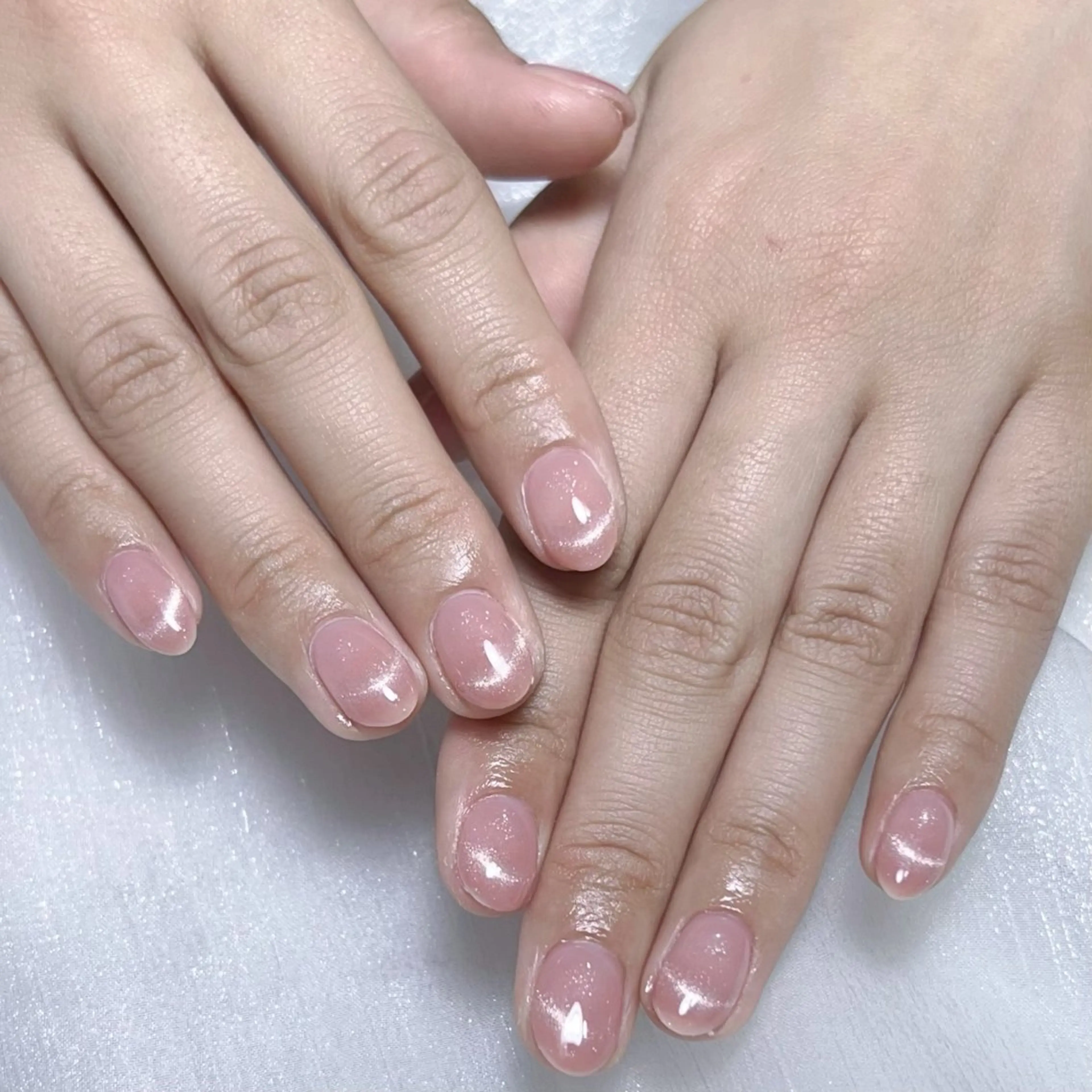 メンズ ネイル メンズ韓国風 アートネイル オーロラネイル ガーリー キラキラネイル ハンドネイル Nail salon 木にいるのネイルデザイン