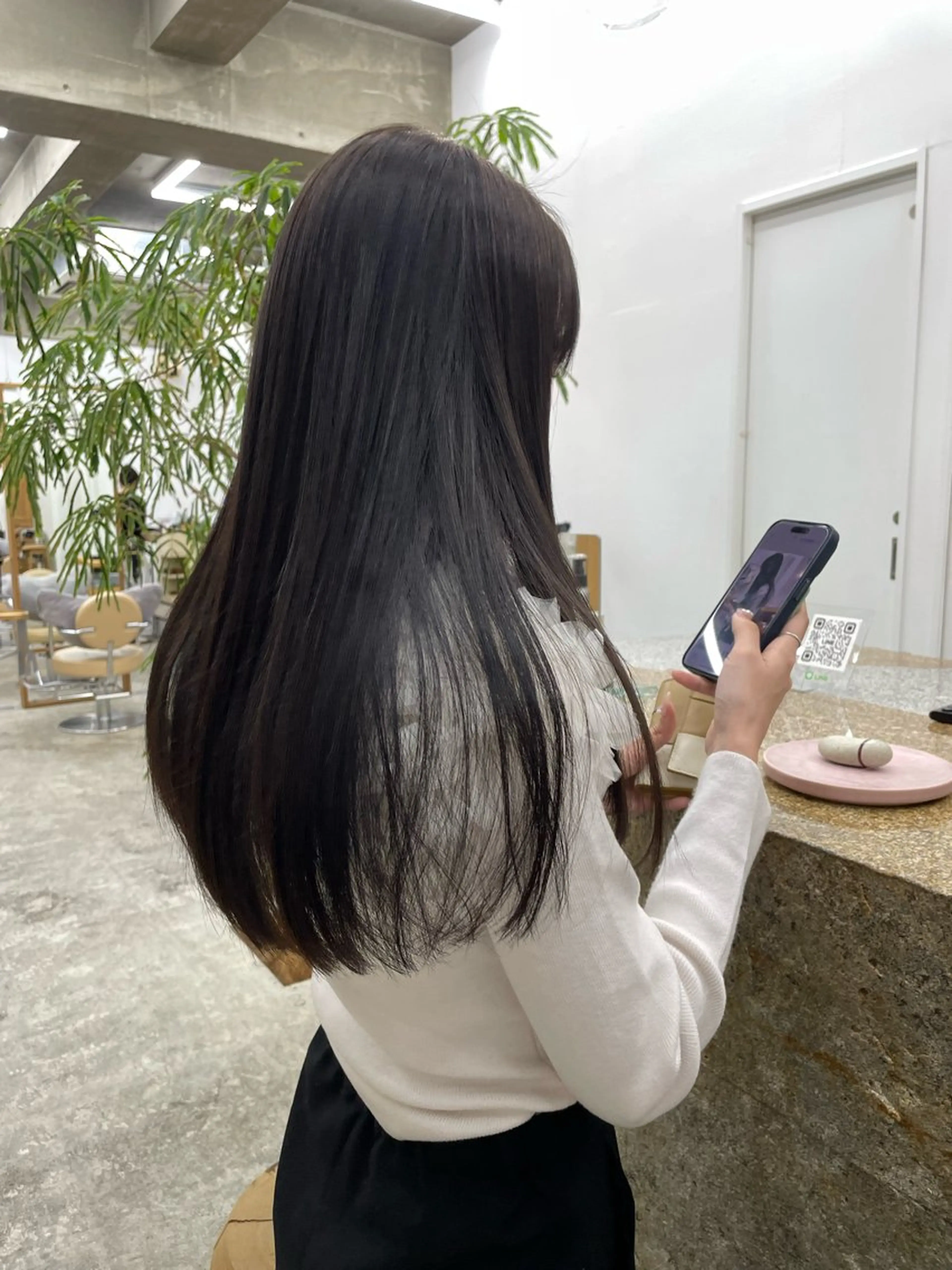 ロング カラー パーマ/レイヤー 岩山丈一郎のヘアスタイル