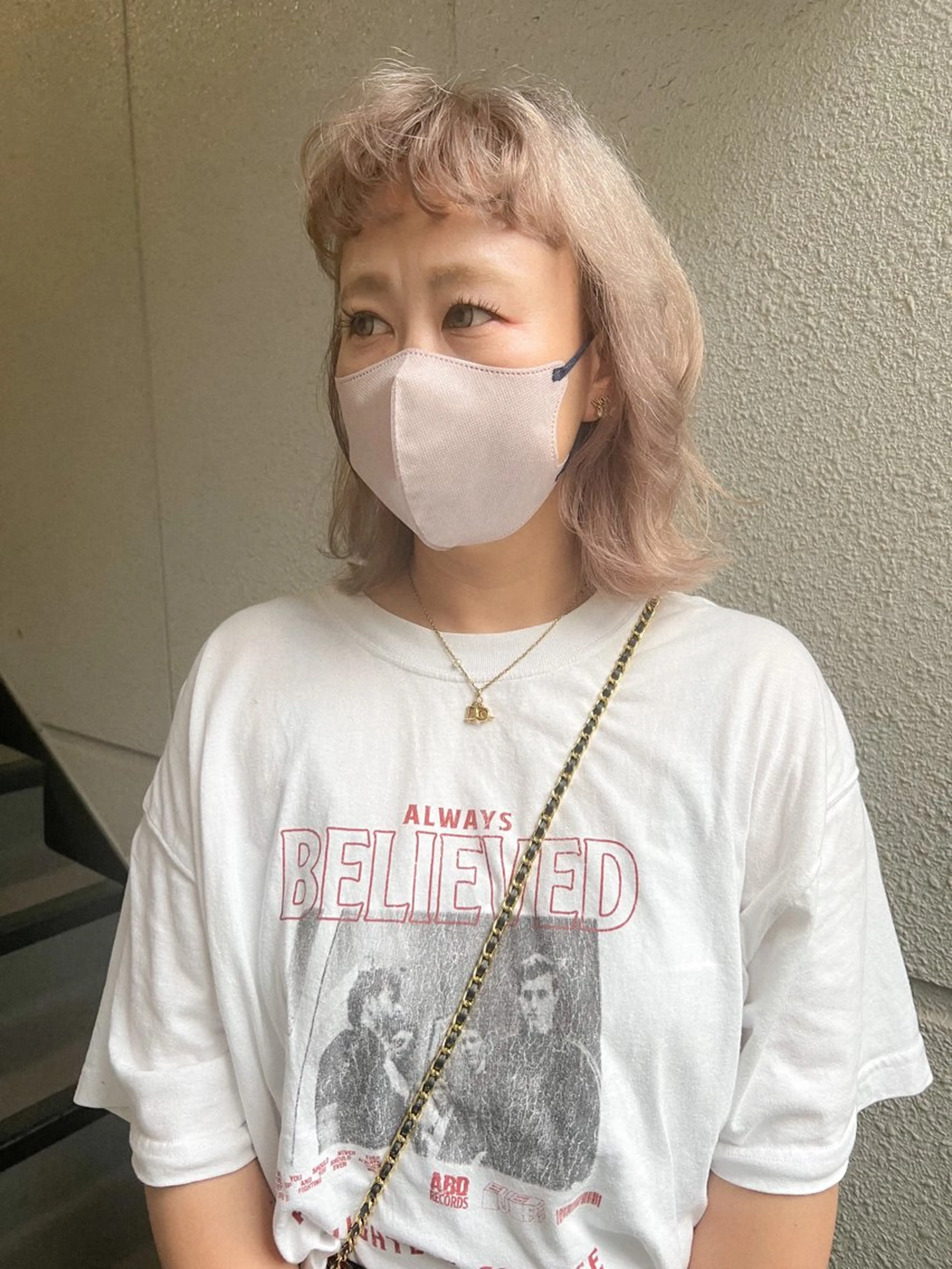 ミディアム カラー ハイトーンカラー ヘアカラー カラーパティシエ facce🌼ikoのヘアスタイル