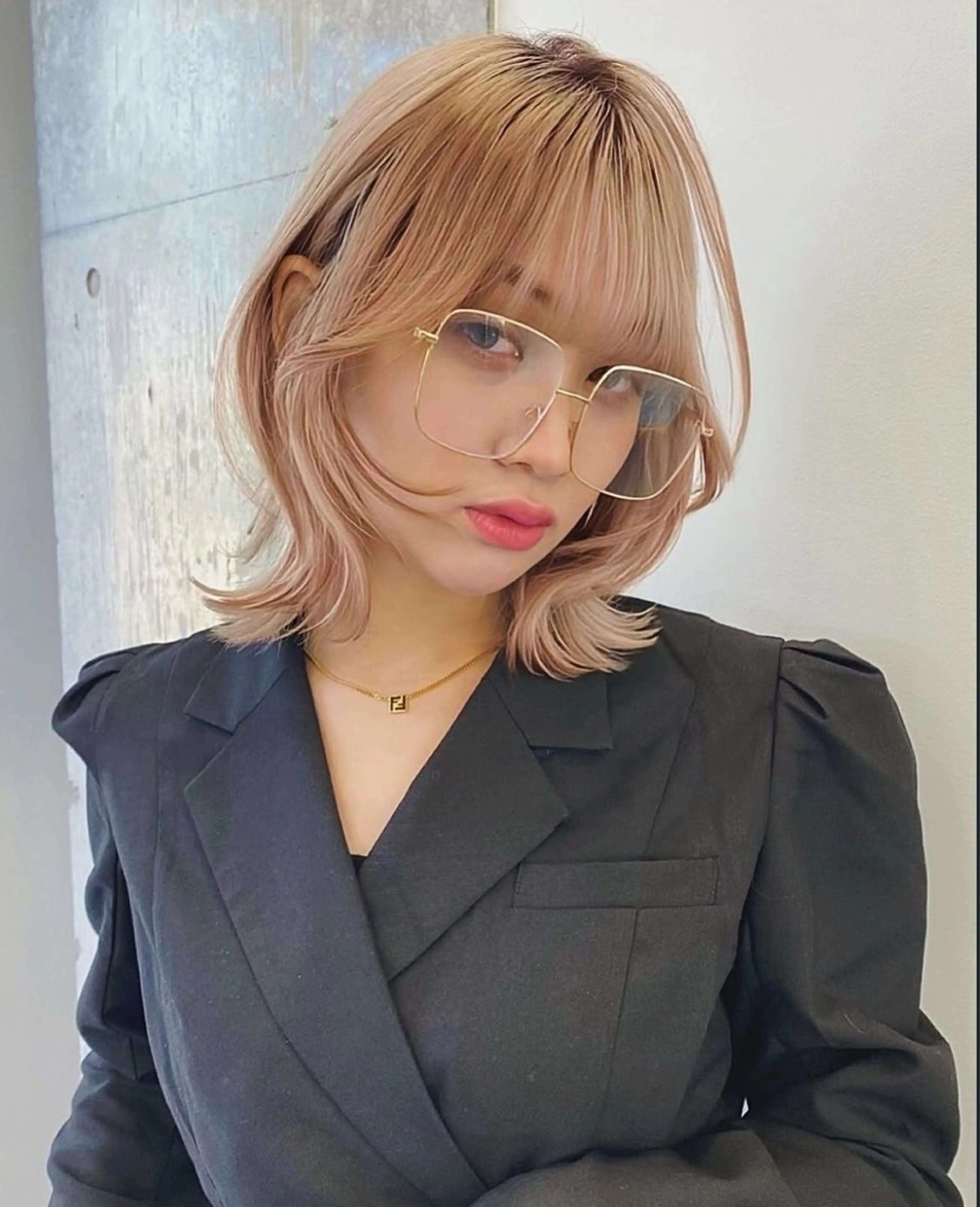 ミディアム カラー ヘアアレンジ レイヤーカット 栄💗レイヤーカット ｜パーマ｜haruのヘアスタイル