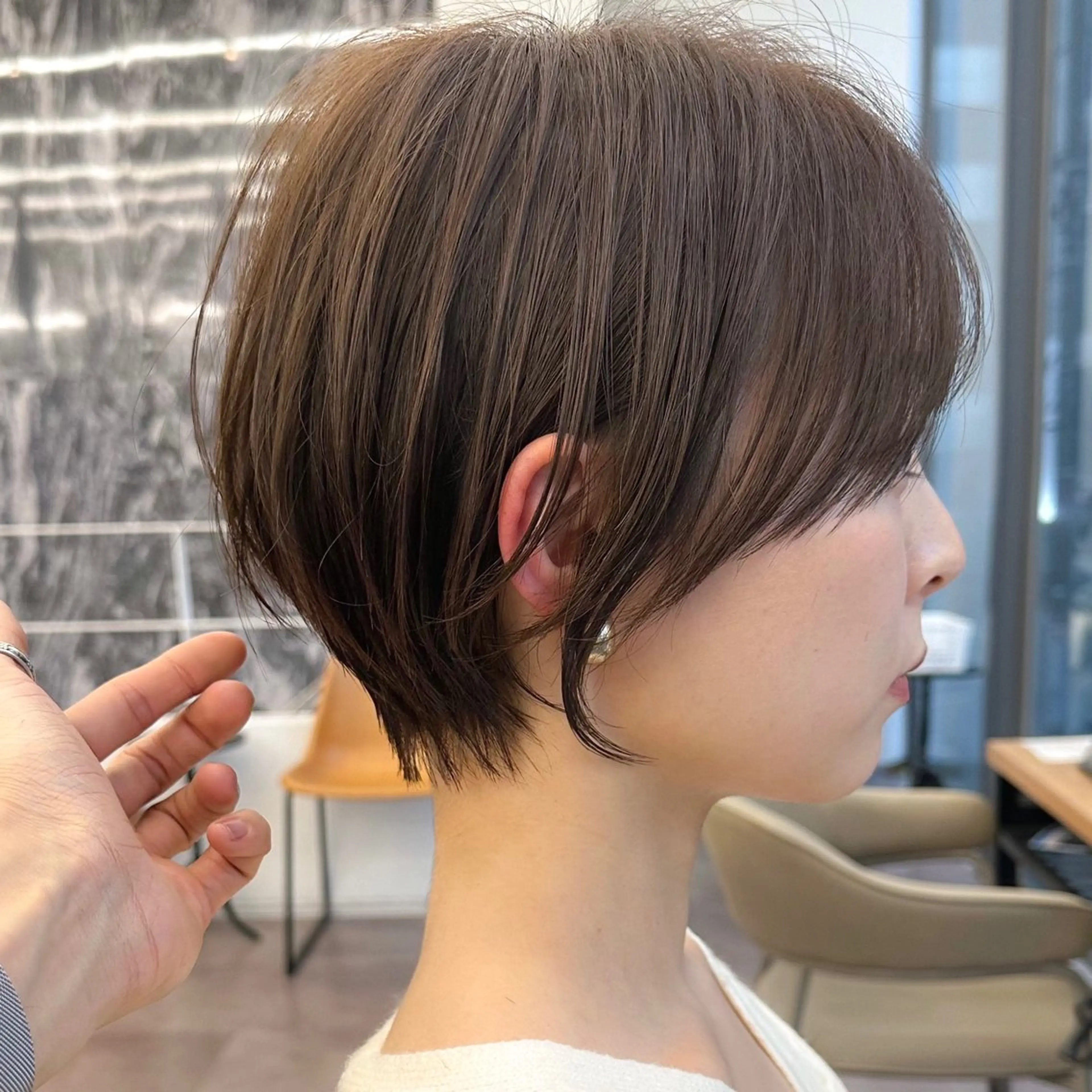 ショート ヘアカラー トリートメント ✨−5歳大人ショート ヘア✨れいじのヘアスタイル