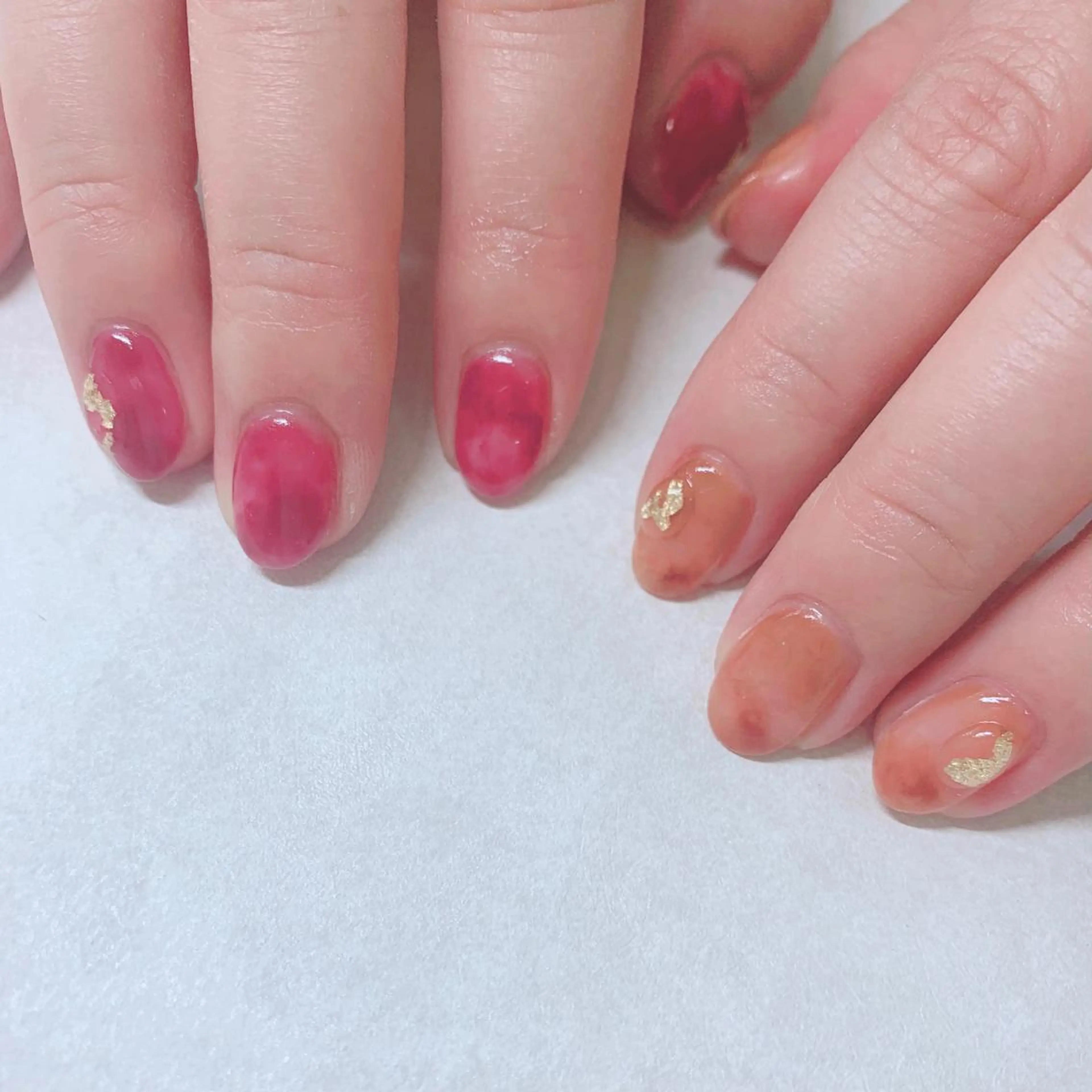 カラー ネイル ハンドネイル Cozy_ ilumのネイルデザイン