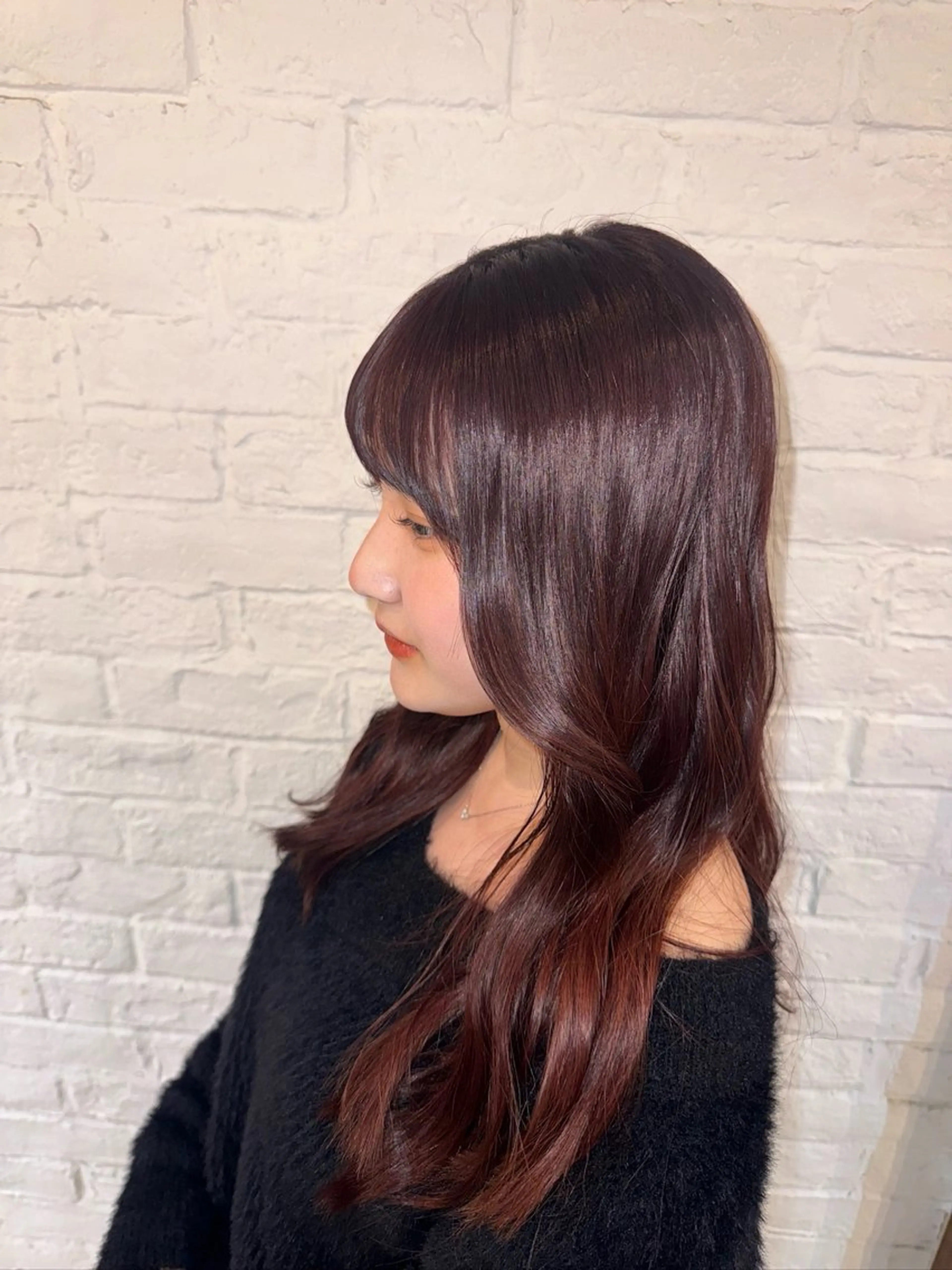 セミロング カット ヘアカラー トリートメント 艶髪／暖色カラー🌹 ⭐︎KOHEYのヘアスタイル