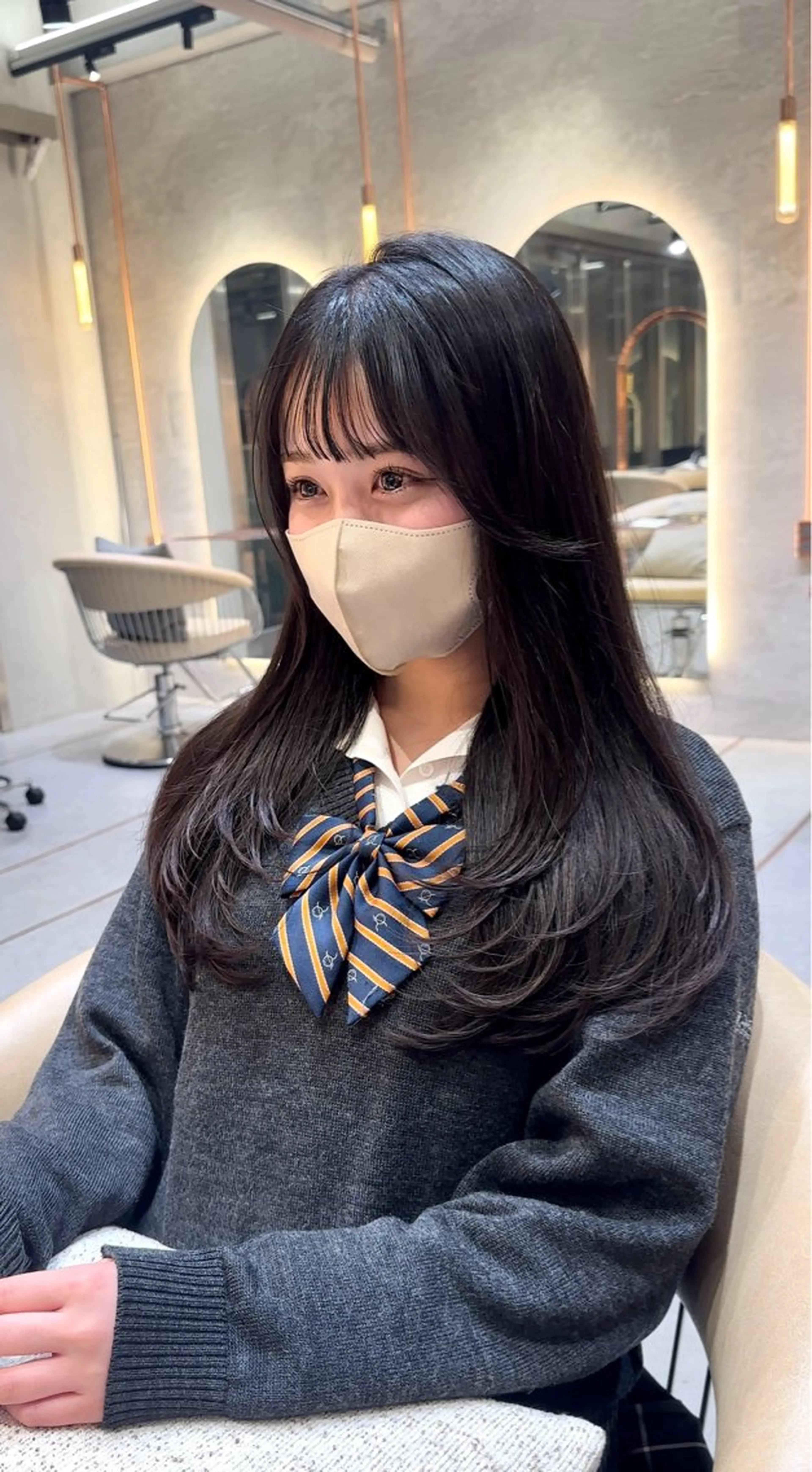 似合わせレイヤーカット🌈+透明感抜群カラー🫧 最高級髪質改善トリートメント付き⚠️の写真