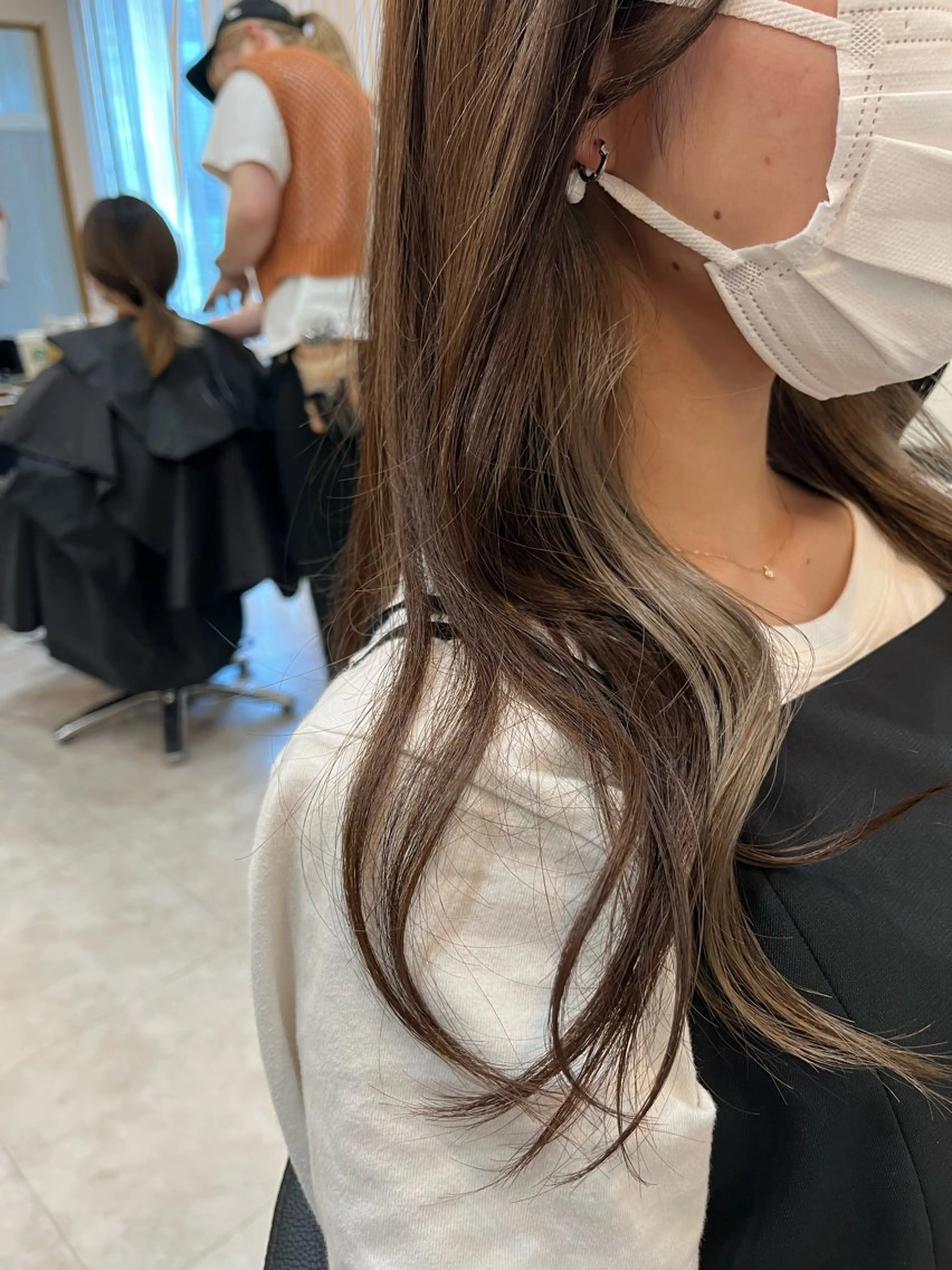 ロング ヘアカラー トリートメント 仁和山 健汰のヘアスタイル