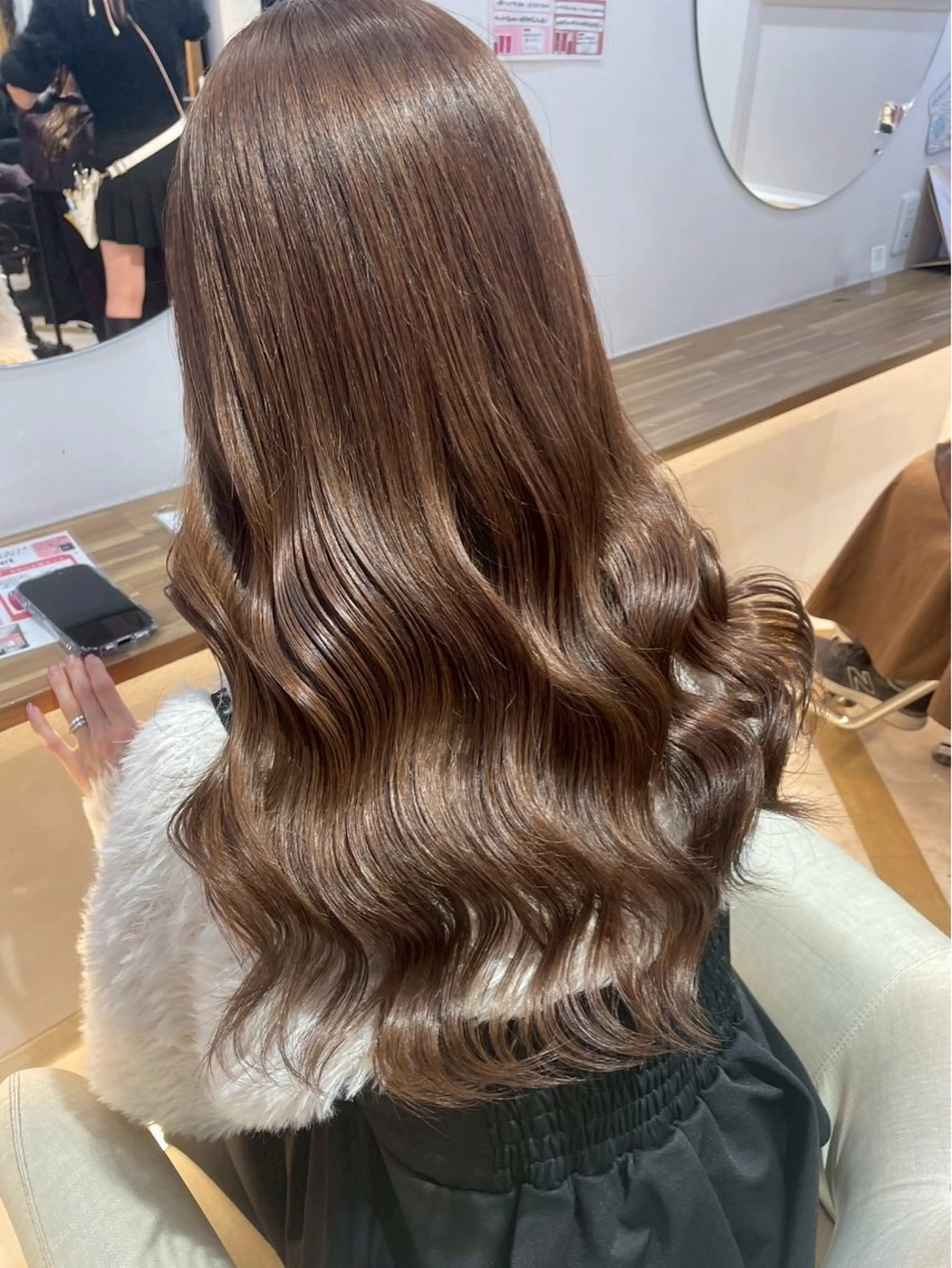 ロング ヘアカラー トリートメント 🖤みらい🖤カット ブリーチモデル募集のヘアスタイル