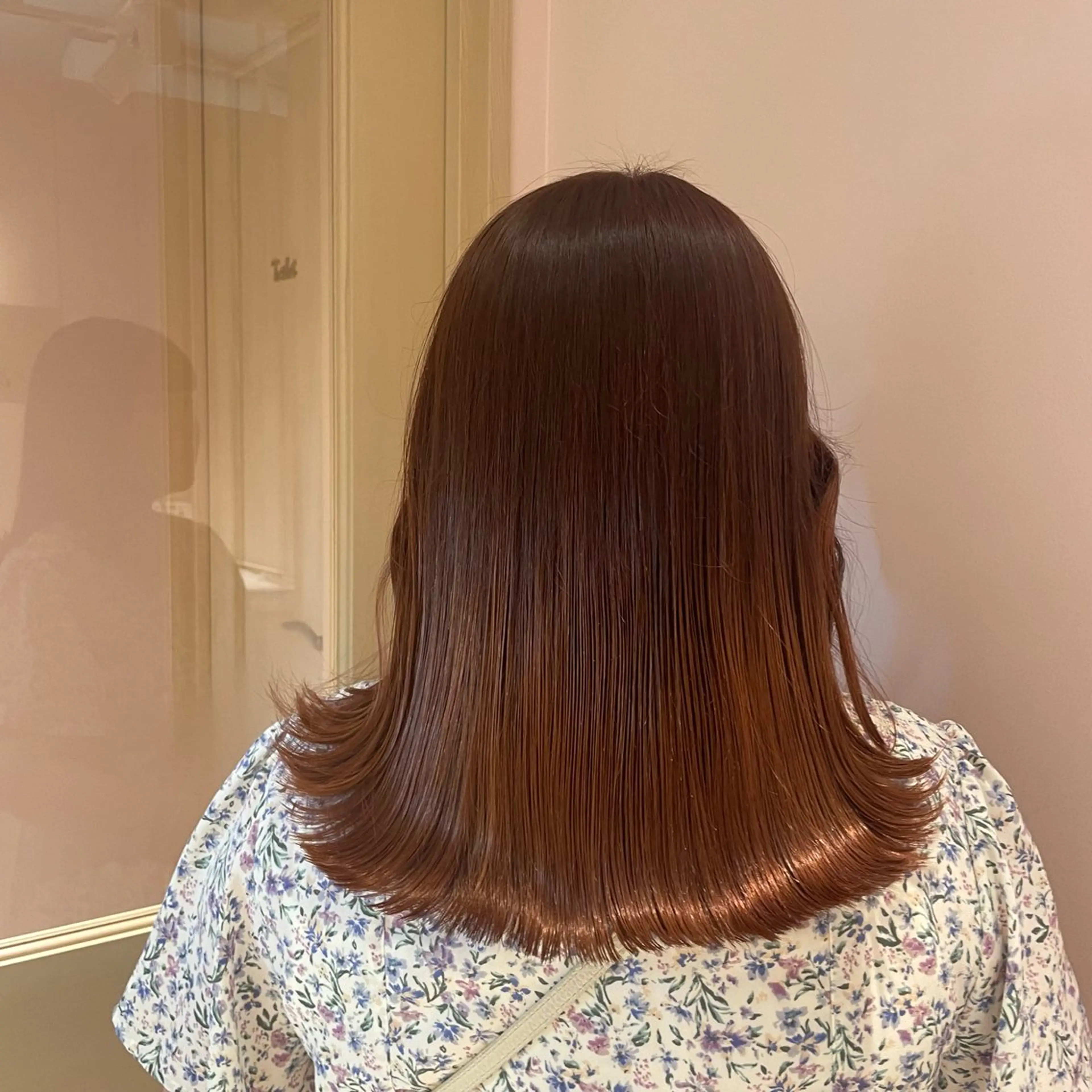 セミロング ヘアカラー トリートメント ヘッドスパ マホ/日吉/髪質改善 /レイヤー/ガーリーのヘアスタイル