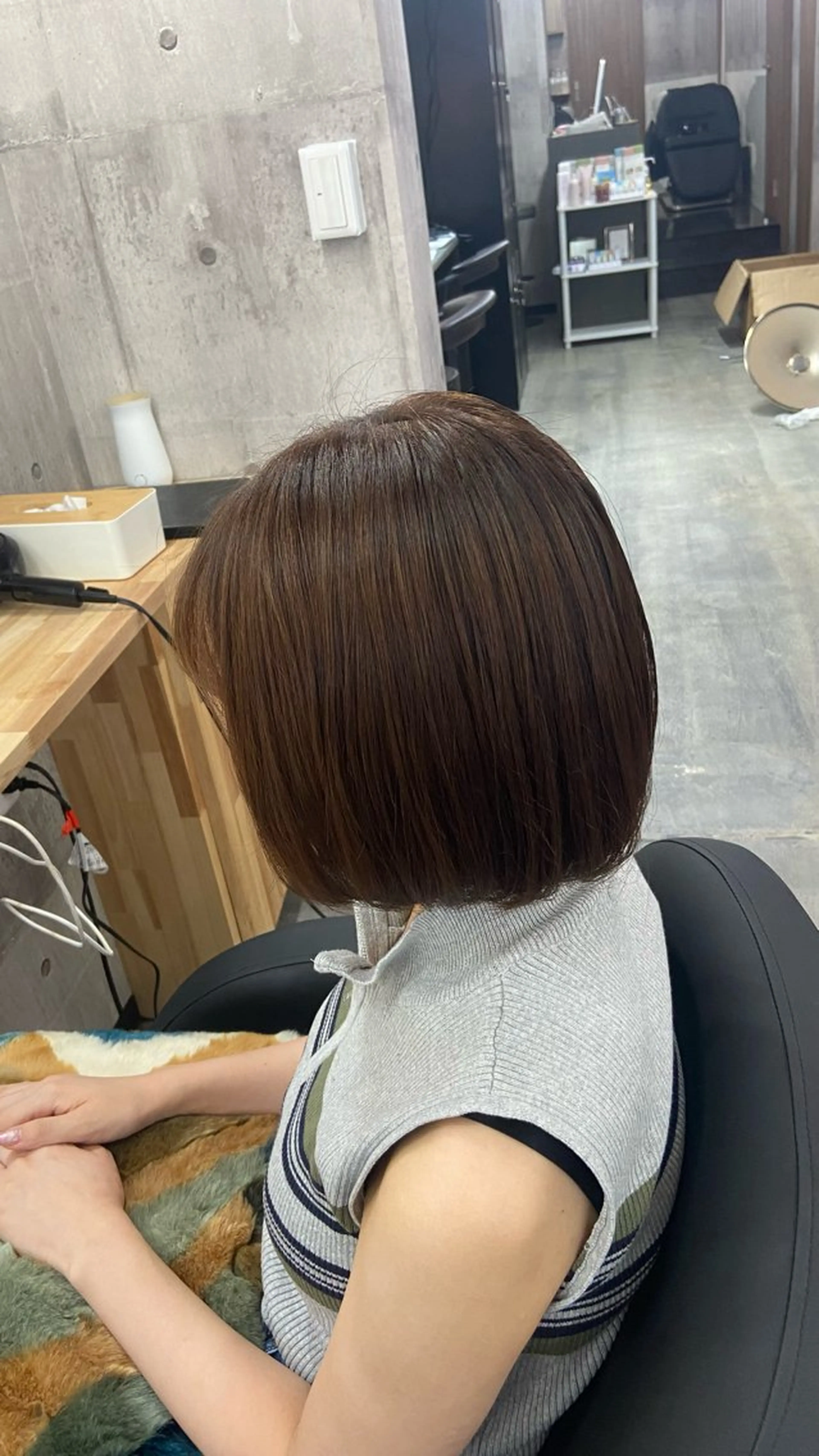 ショート カラー ボブ カット ヘアカラー トリートメント Sunny side 大名 RIOのヘアスタイル