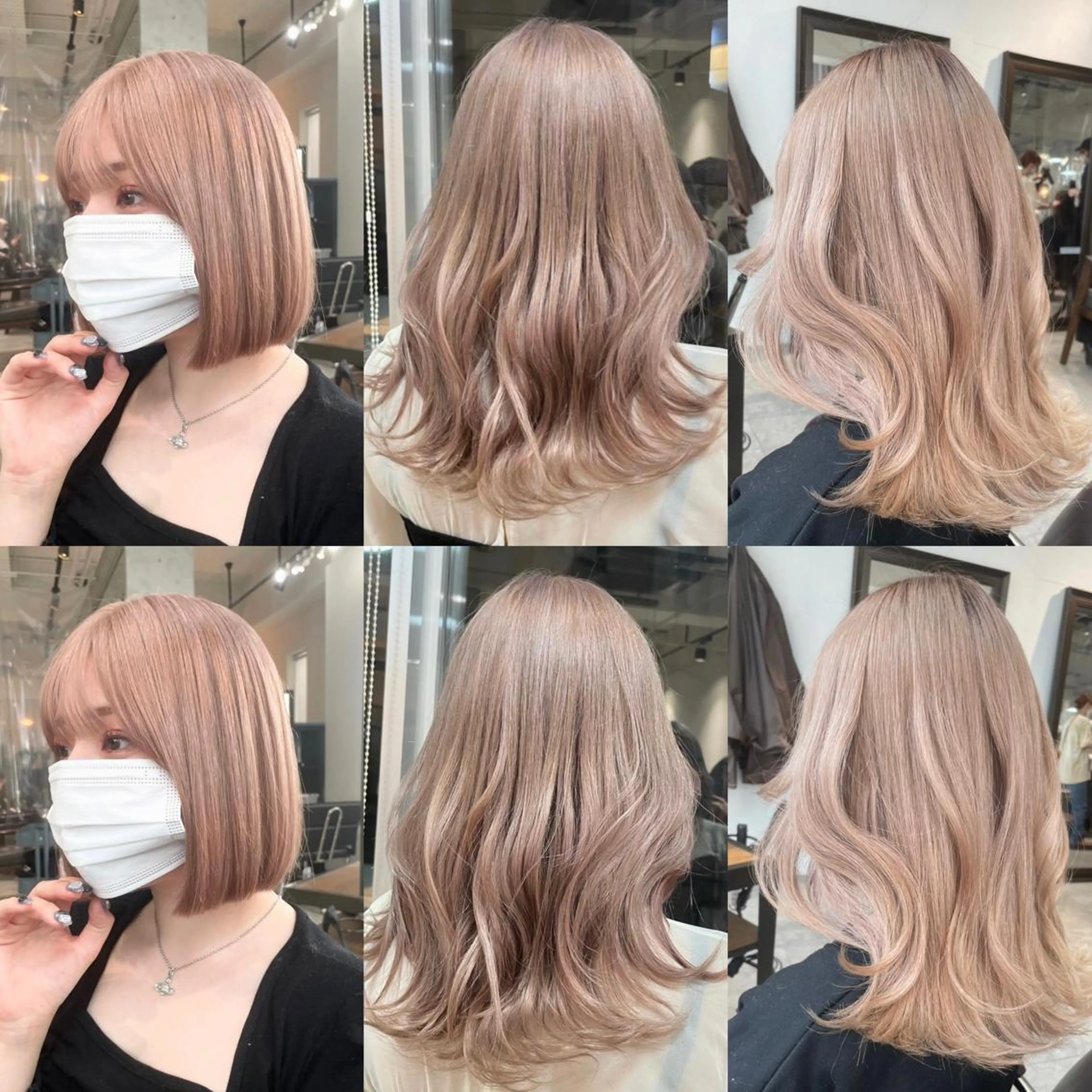 ミディアム カラー ヘアアレンジ ヘアカラー 🌹TikTok４万 ﾌｫﾛﾜｰ🌹AKIのヘアスタイル