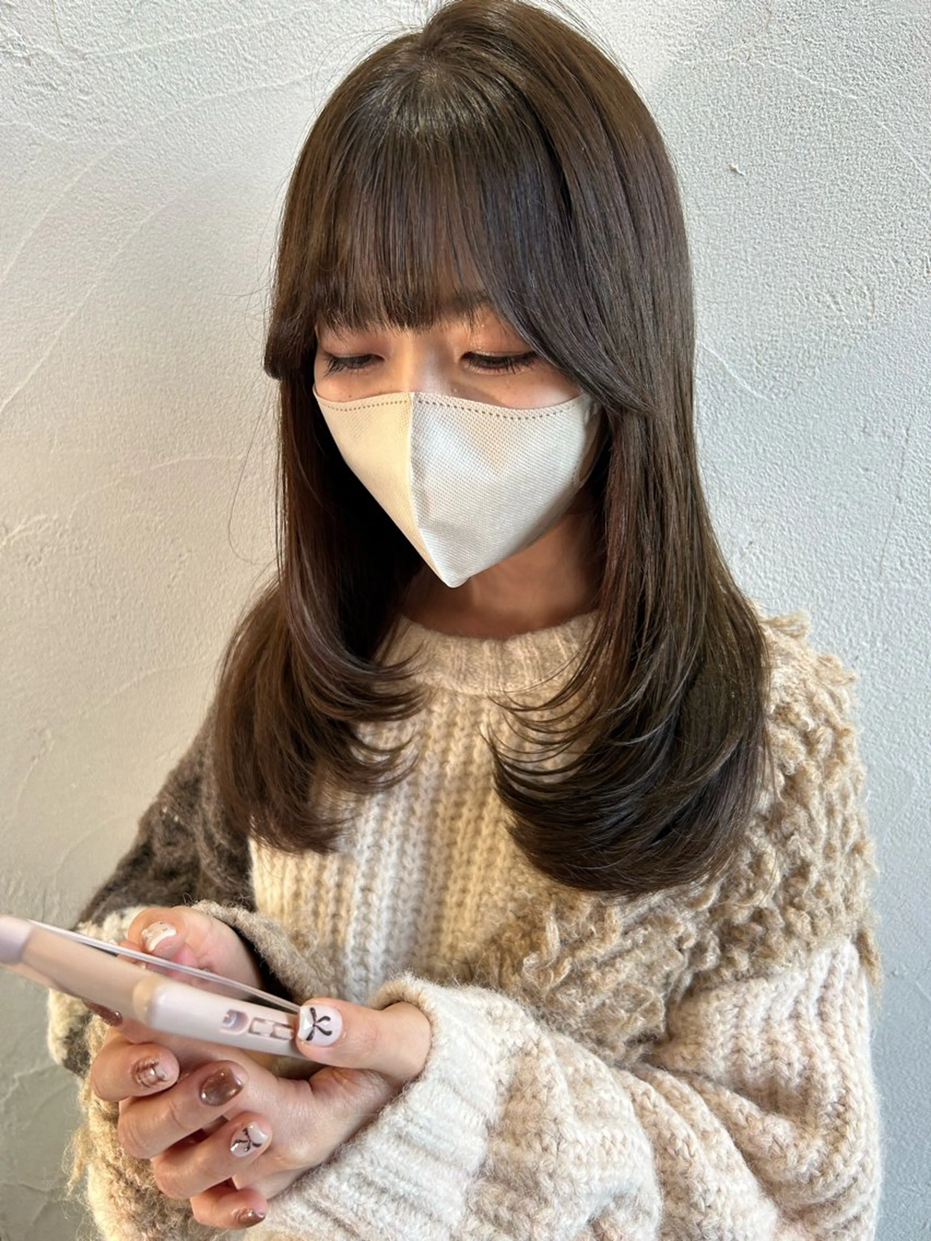 ロング カット ヘアカラー トリートメント 剣持友希/ifh iizuka/高崎のヘアスタイル