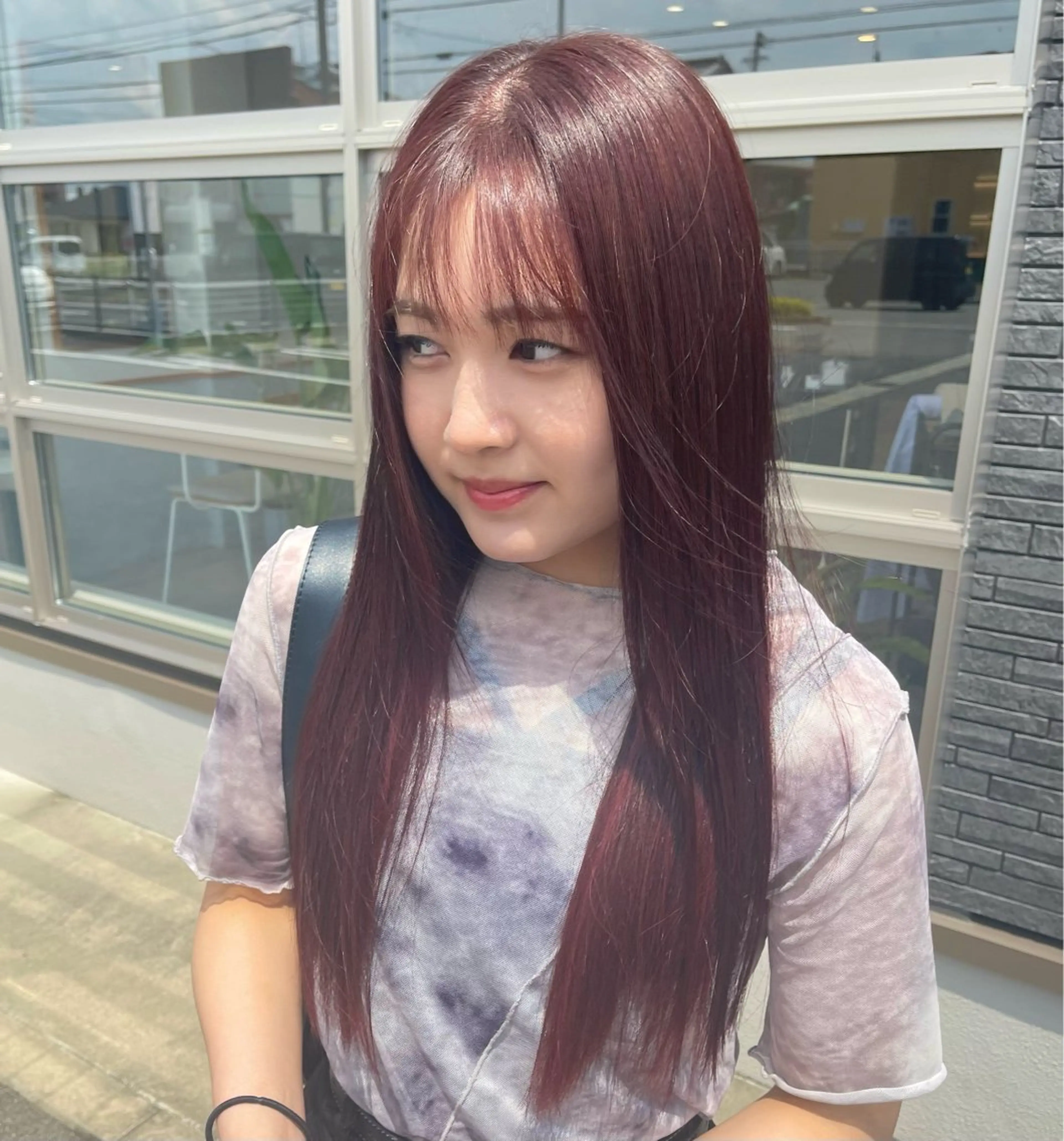 ロング カラー ピンクカラー レッドカラー NAGASHIMA RINAのマツエク・マツパデザイン