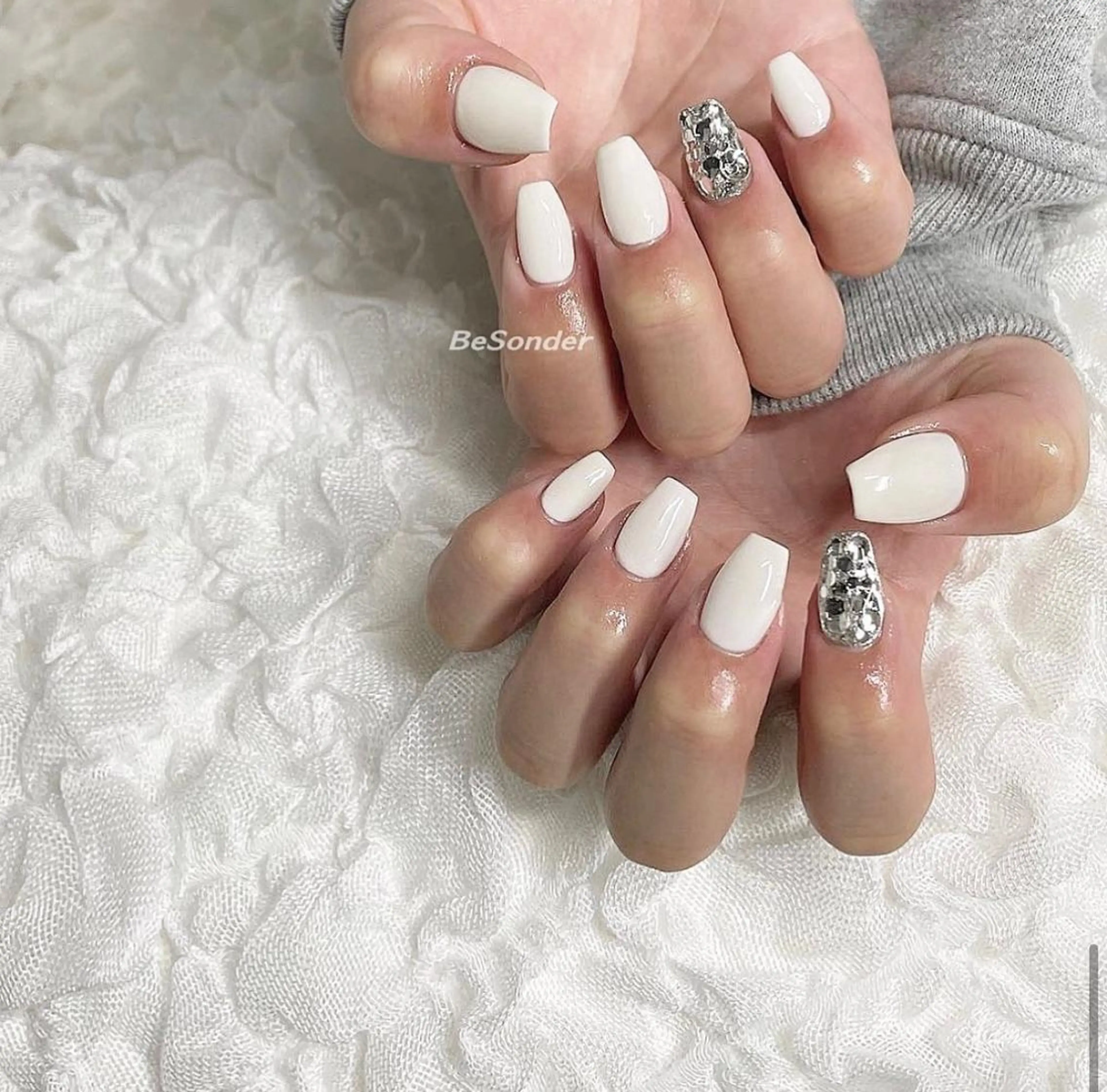 ネイル キラキラネイル ストーンネイル 𝐅𝐢𝐢【本町/ ネイル】Miho💜のその他イメージ