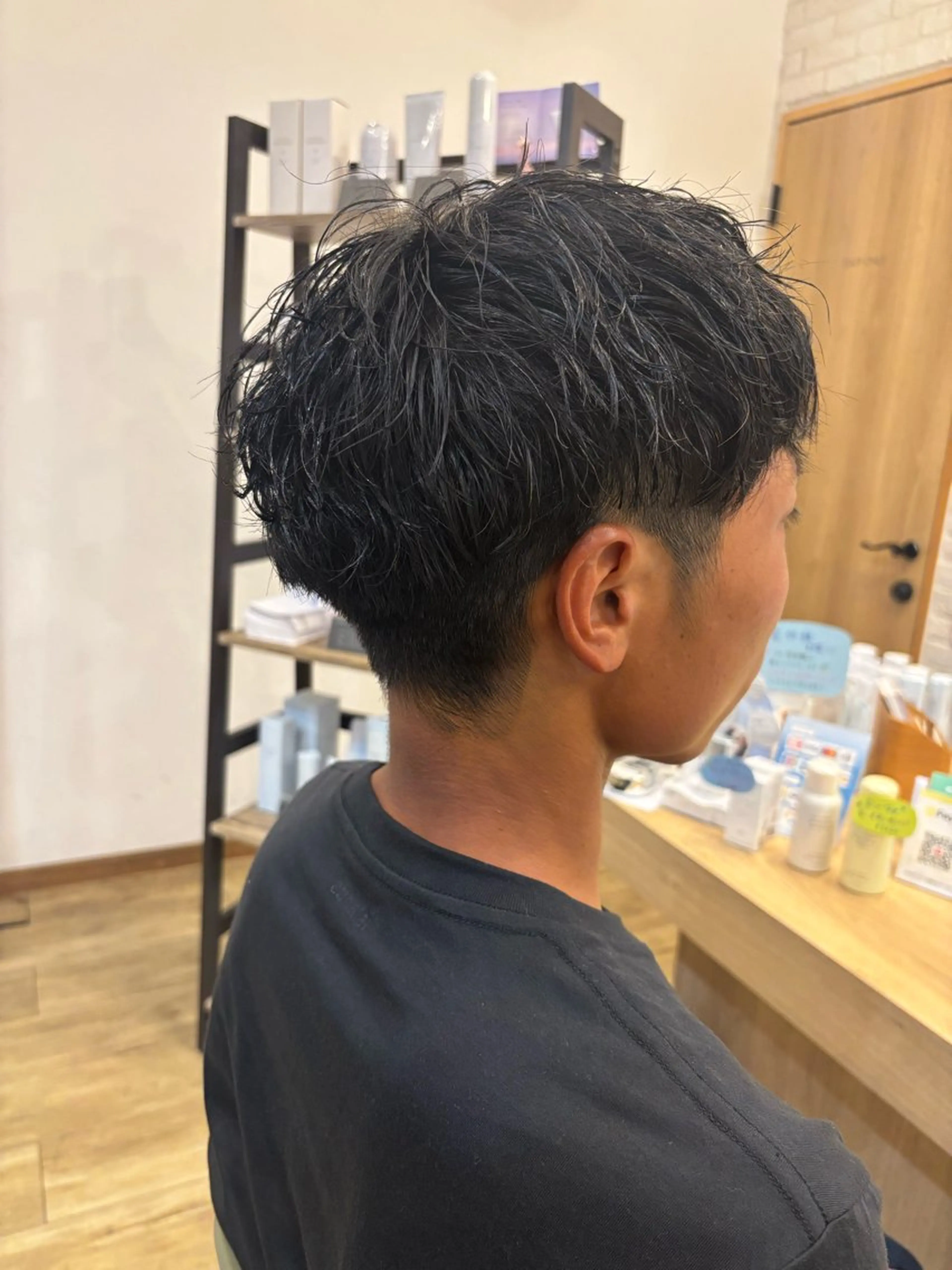 メンズ マッシュ メンズパーマ 刈り上げ 森本 美咲のヘアスタイル