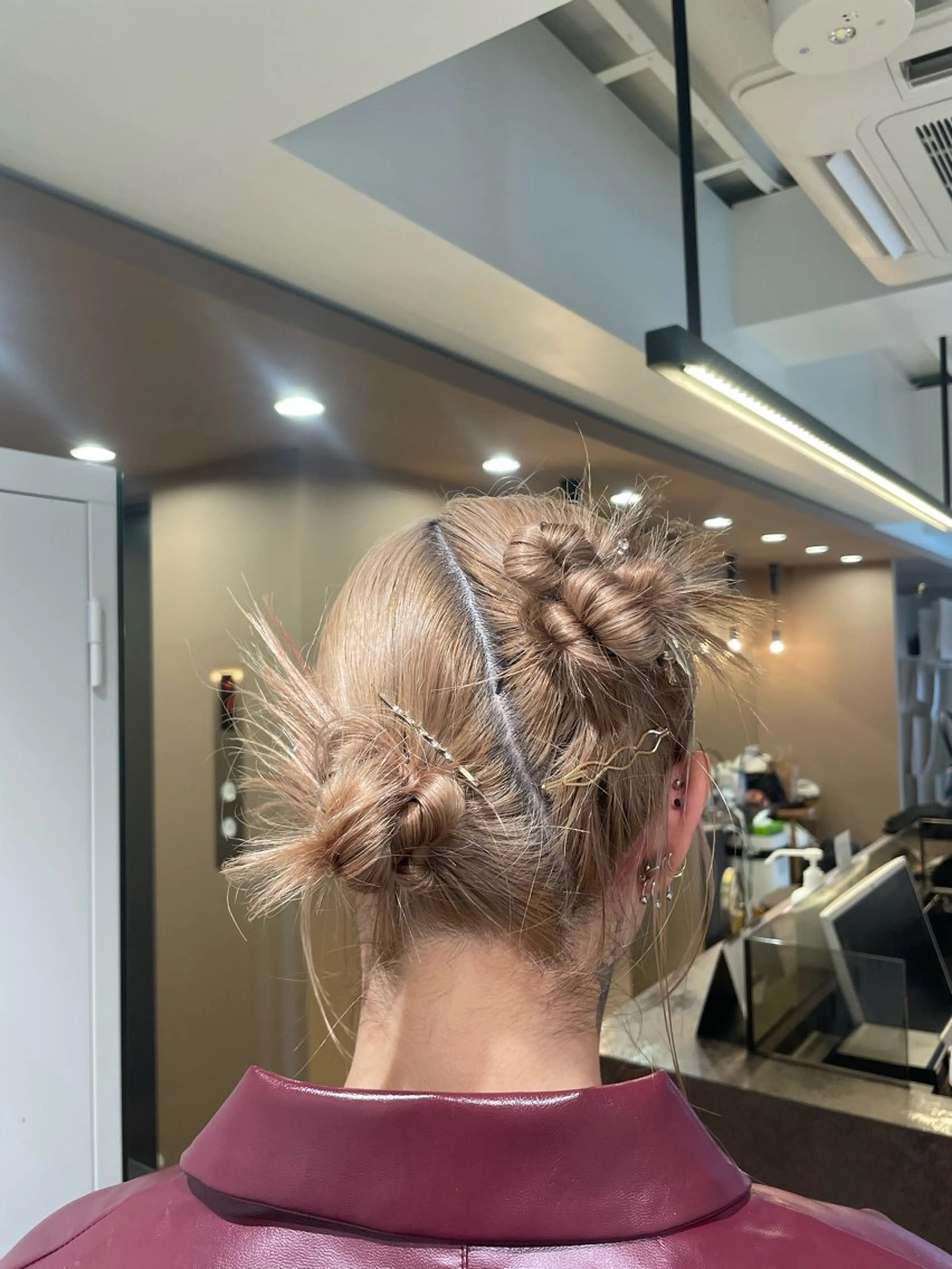 ミディアム ヘアアレンジ ヘアセット 髙橋 真香のヘアスタイル