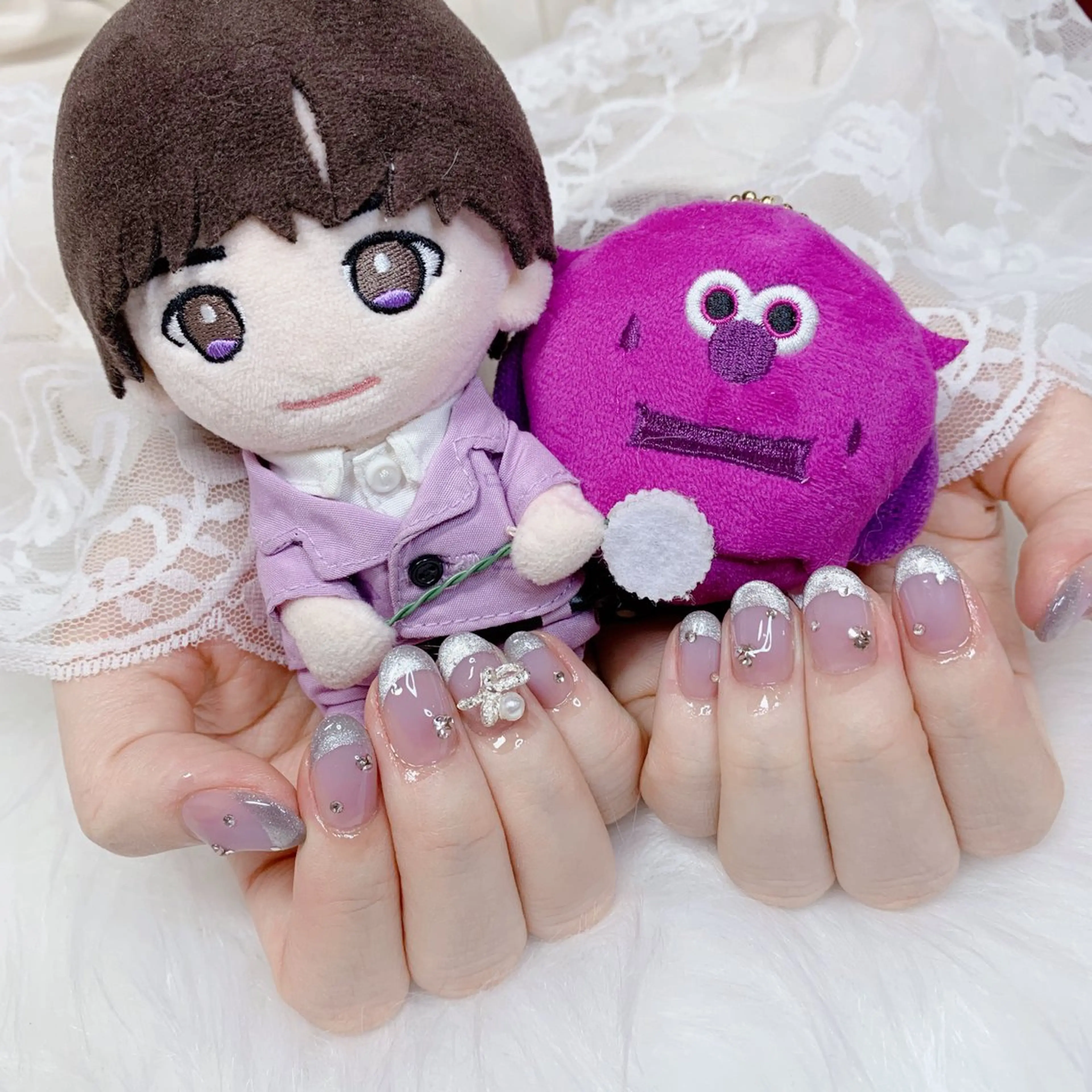 ネイル リボン ハンドネイル La neige* yuki 🐩🌙のネイルデザイン