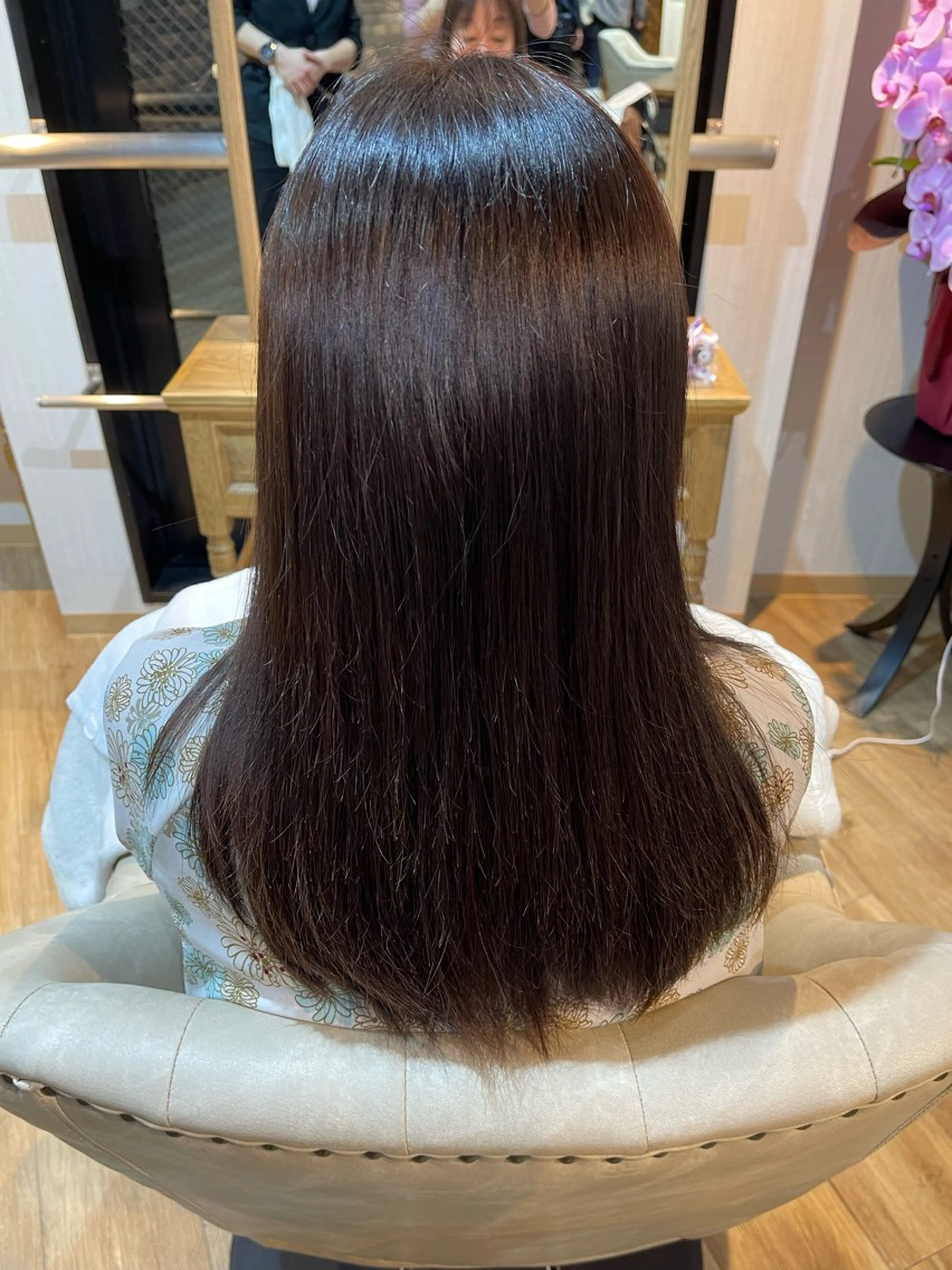 セミロング カラー Heart box 仲嶺　瑠輝のヘアスタイル