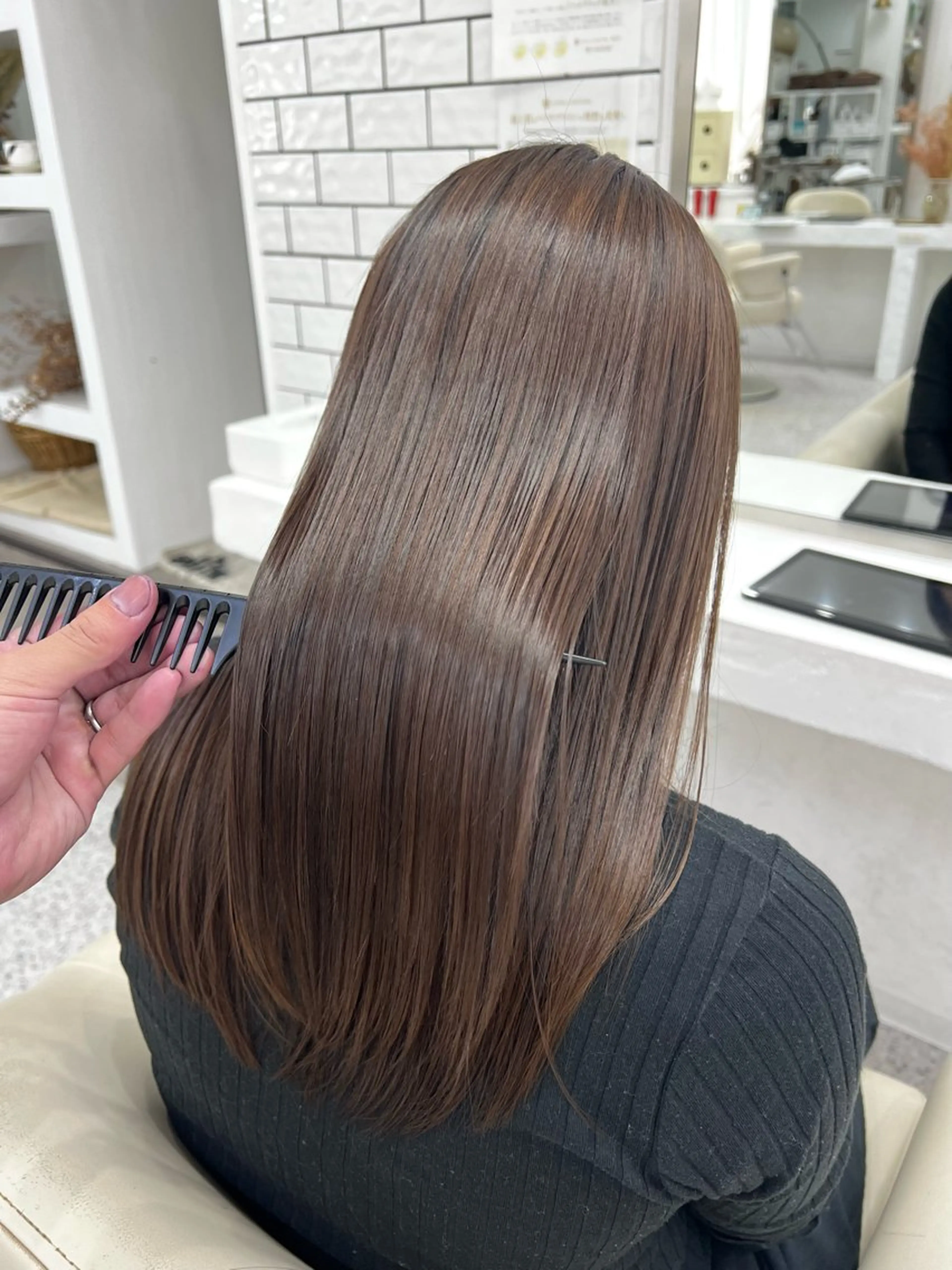 ロング カット 縮毛矯正 LOMARLIE/ NATUMIのヘアスタイル