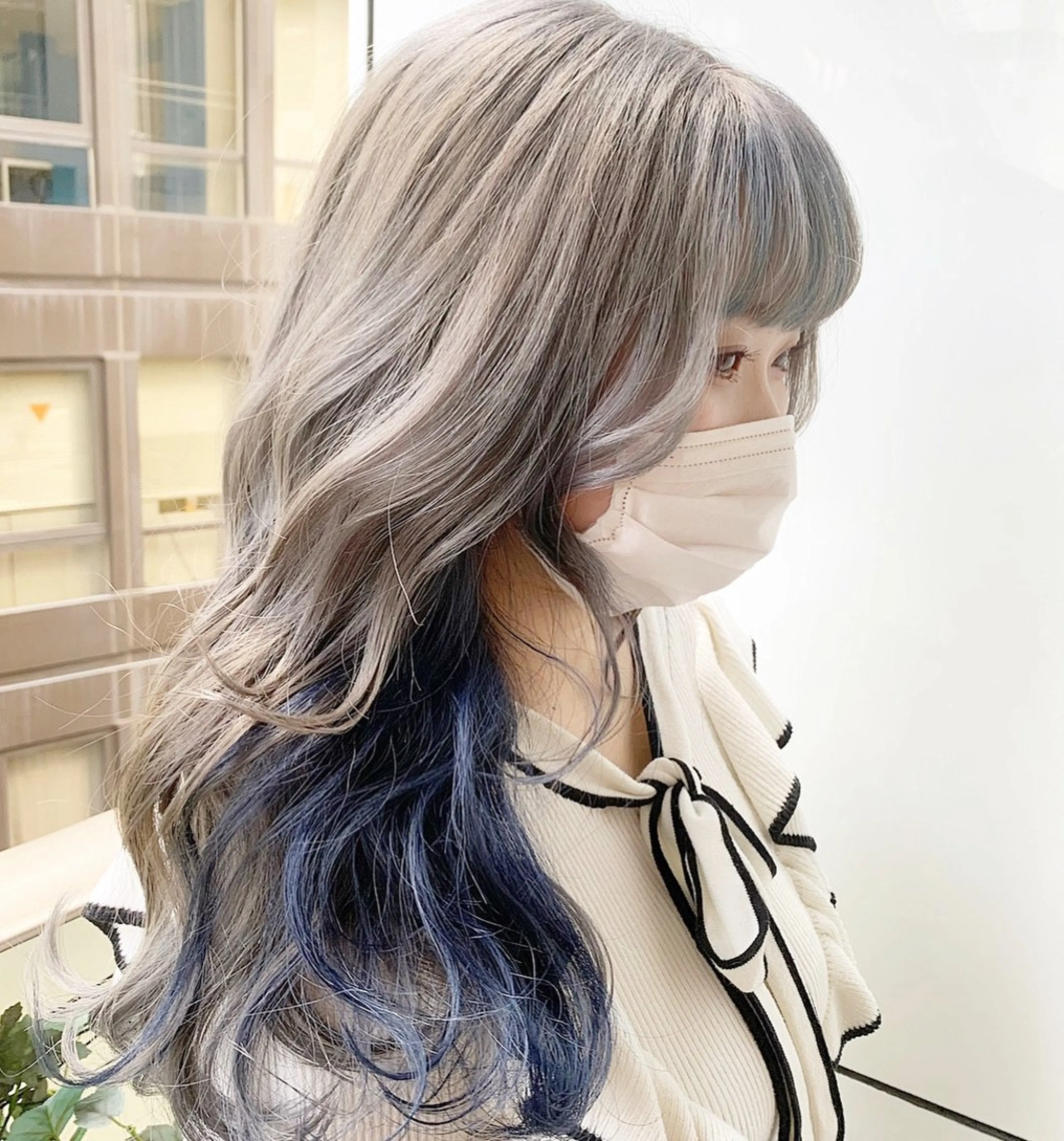 ロング カラー インナーカラー カット ヘアカラー ヘアセット💘 似合わせカラーのヘアスタイル