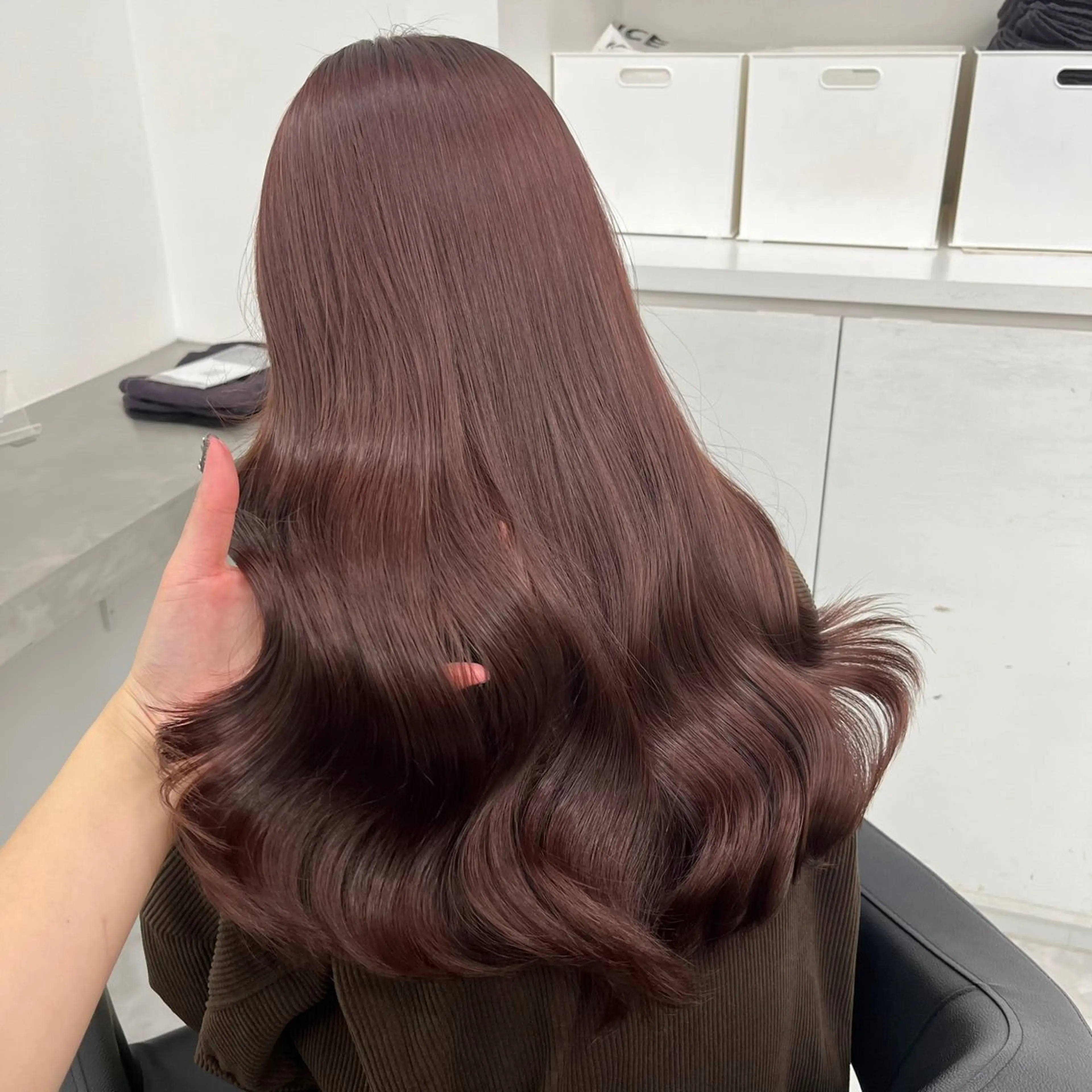ロング カラー ヘアアレンジ ヘアカラー ヘアセット 🫧‪🎀うる艶暖色 🏹Nanako🎀のヘアスタイル