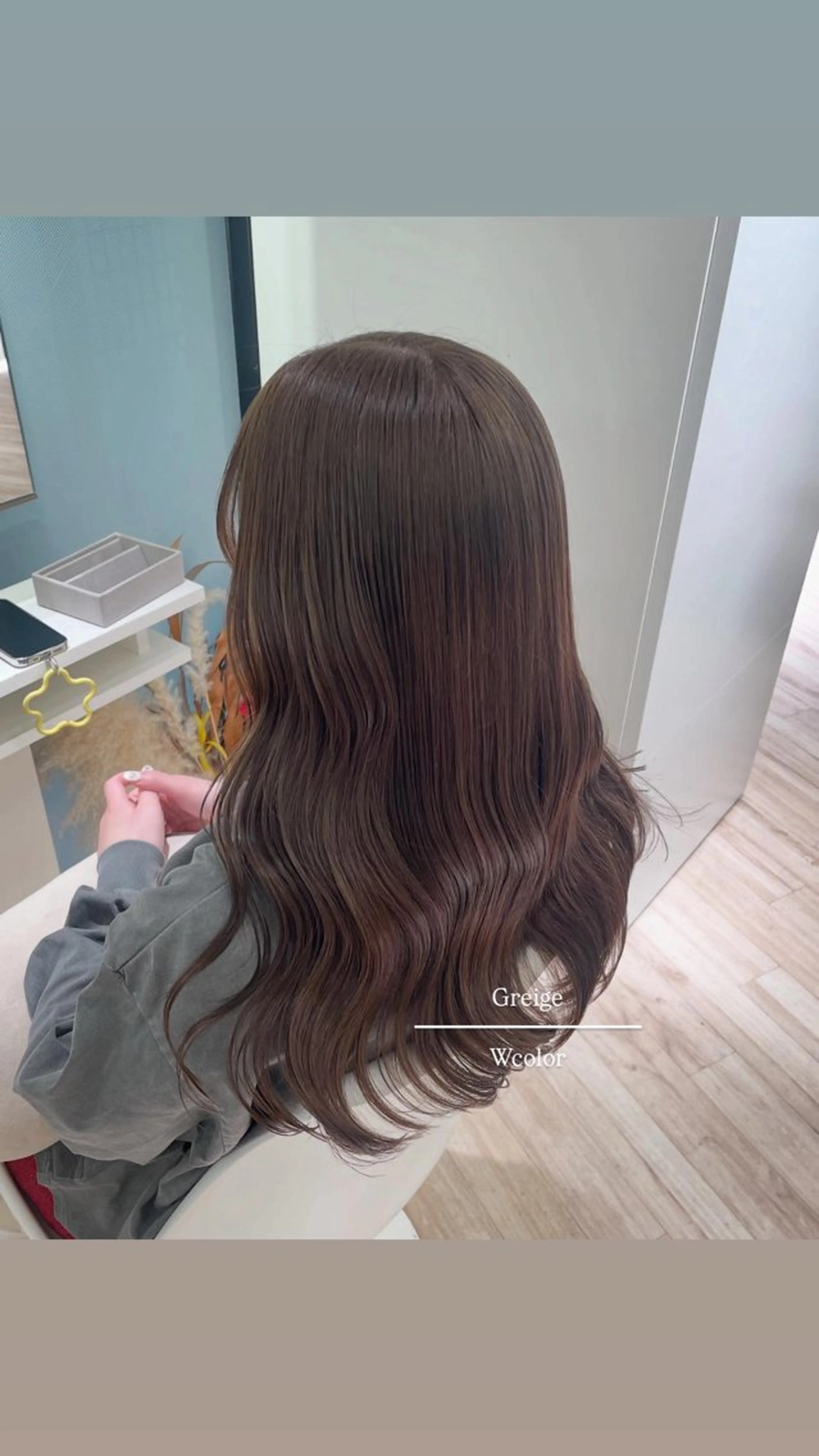 セミロング カラー ParveMix 🩶🫧入江 香名のヘアスタイル