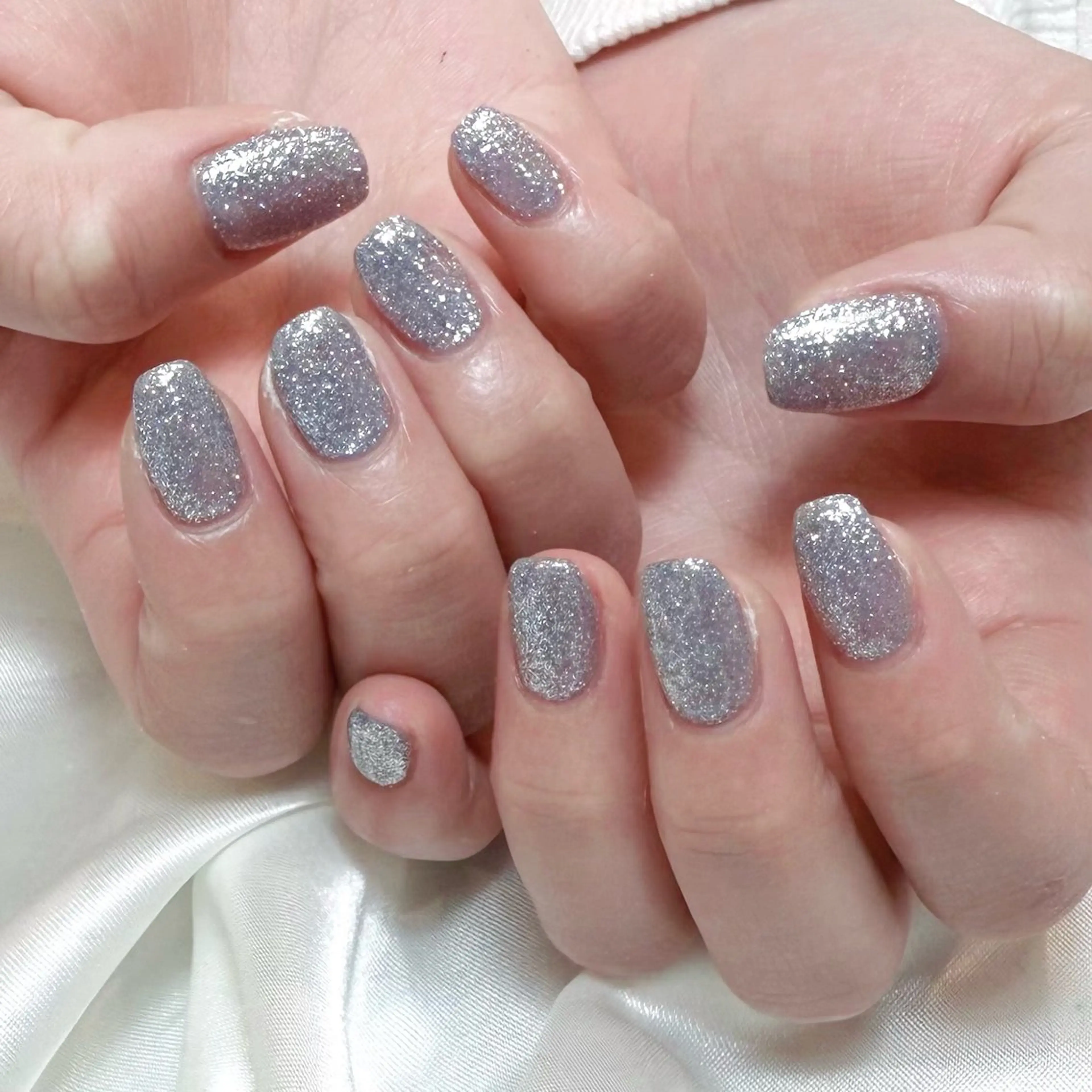 ネイル ラメ(グリッター) ラメグラデーション ワンカラーネイル ハンドネイル MyFairLady nayaのネイルデザイン