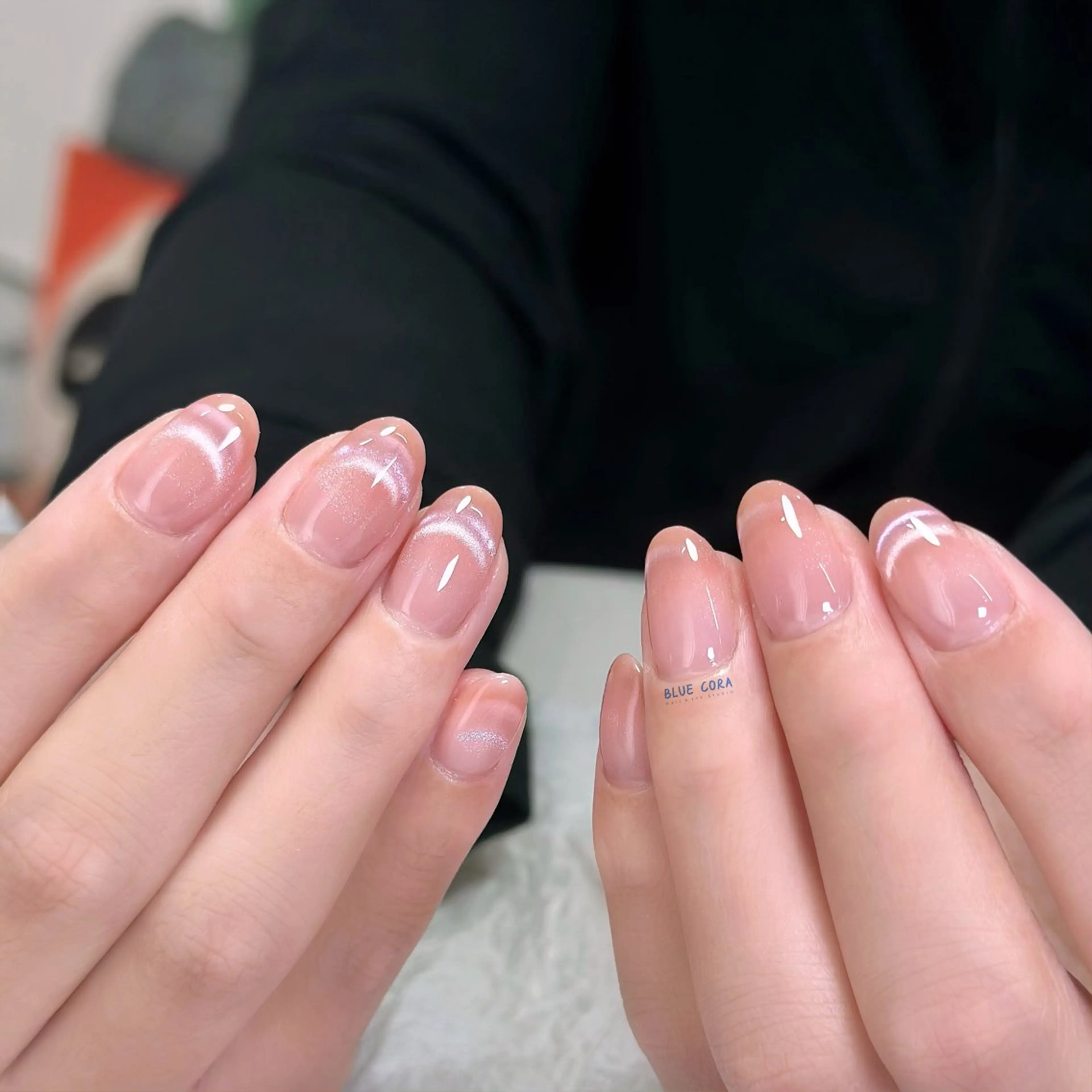 ネイル クリアネイル マグネットネイル ハンドネイル ハンドケア BLUE CORAのネイルデザイン