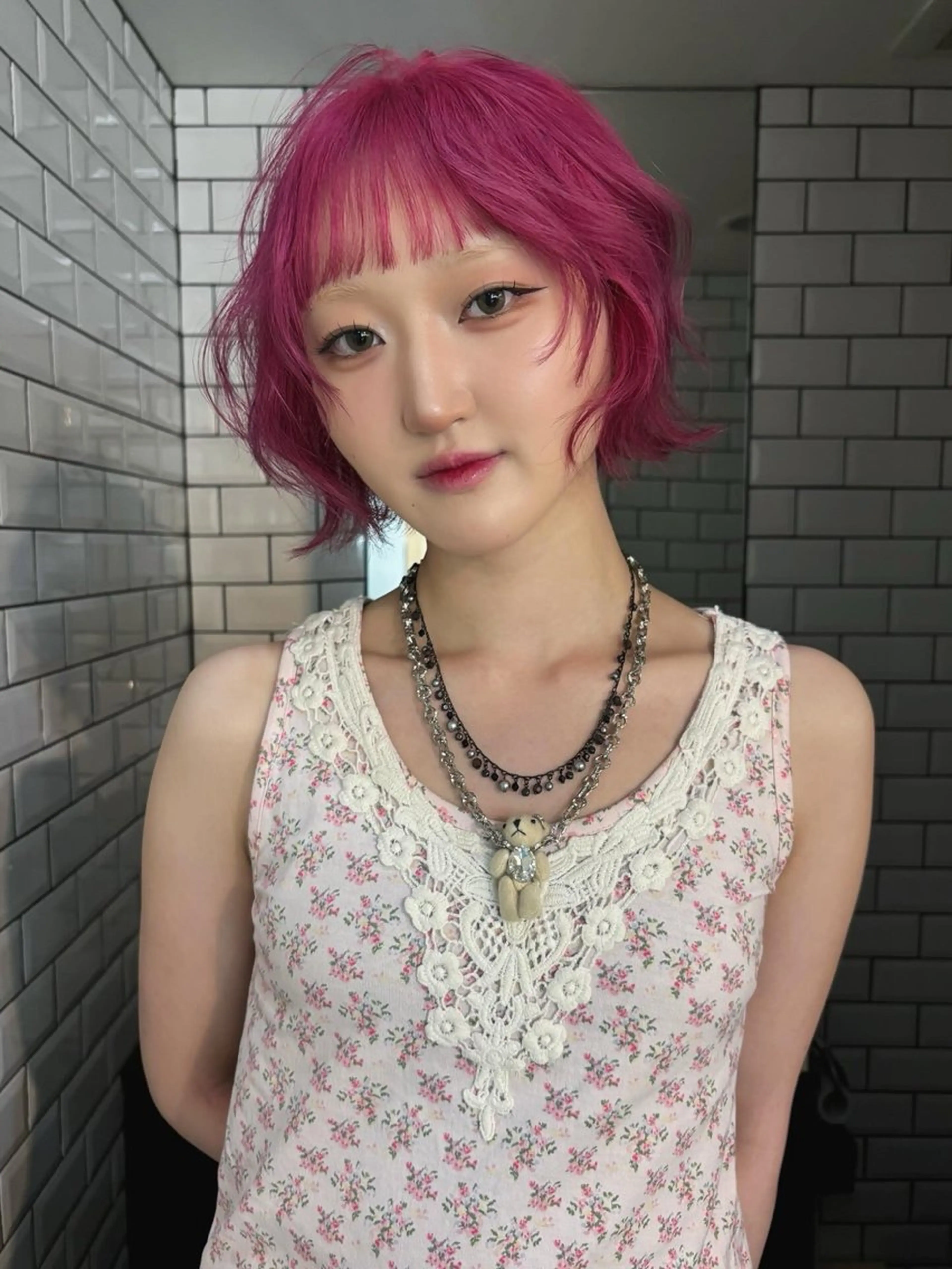 ショート カラー ヘアアレンジ SERINA🎀/パ ーマモデル募集中🫧のヘアスタイル