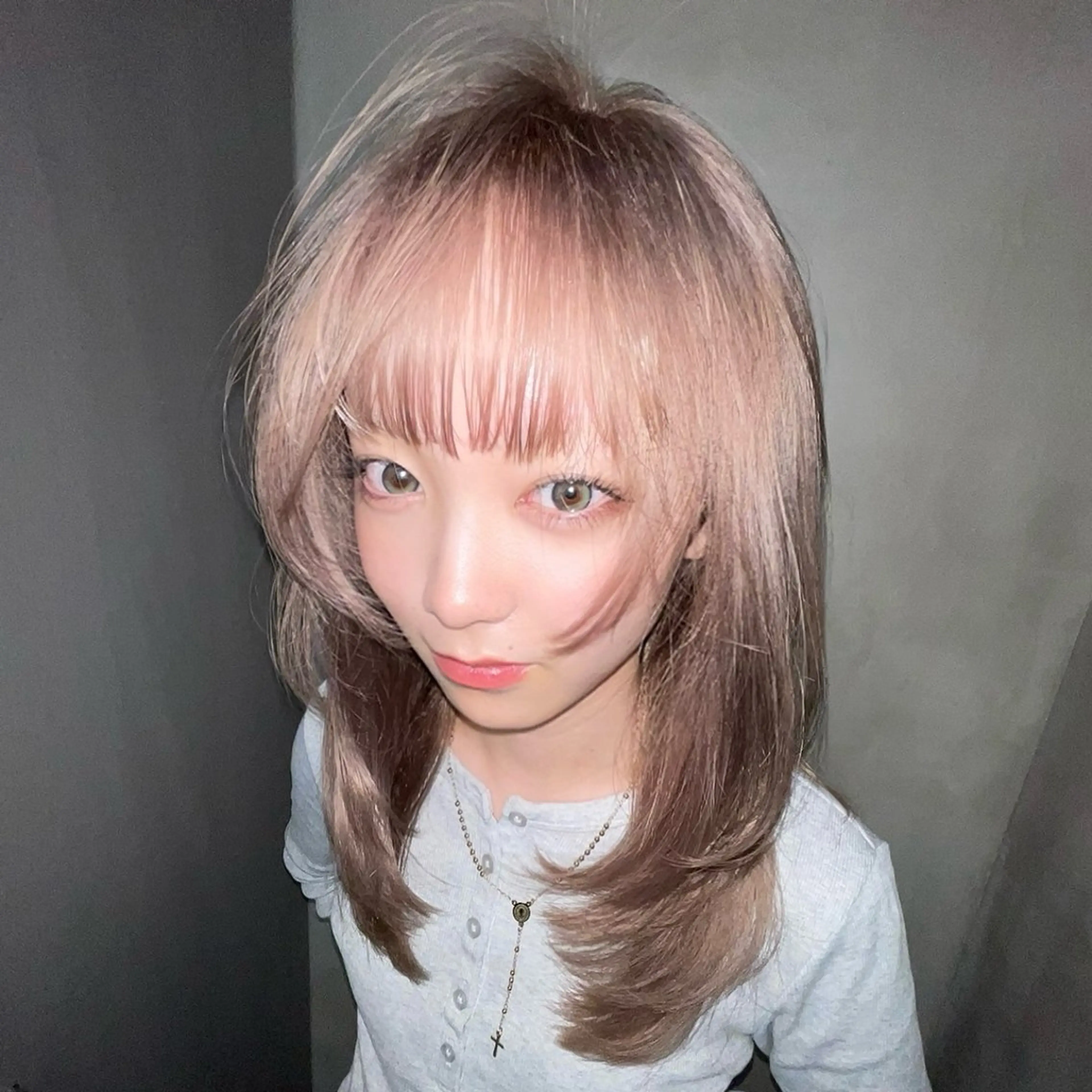 ミディアム カラー カット ヘアカラー レイヤー/透明感 カラー✩.*˚チャンのヘアスタイル