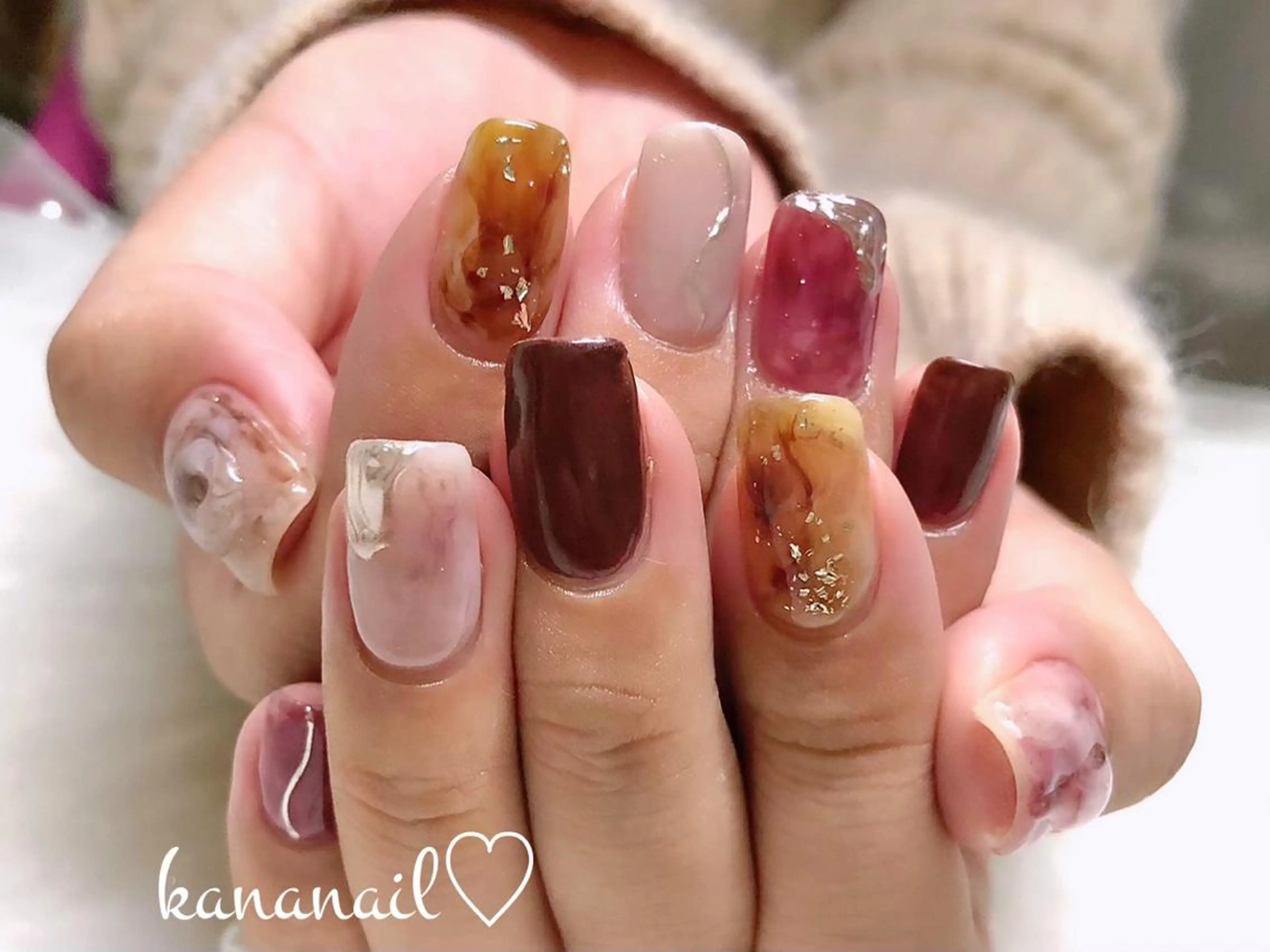 ネイル アートネイル ニュアンスネイル kananail ♡のネイルデザイン