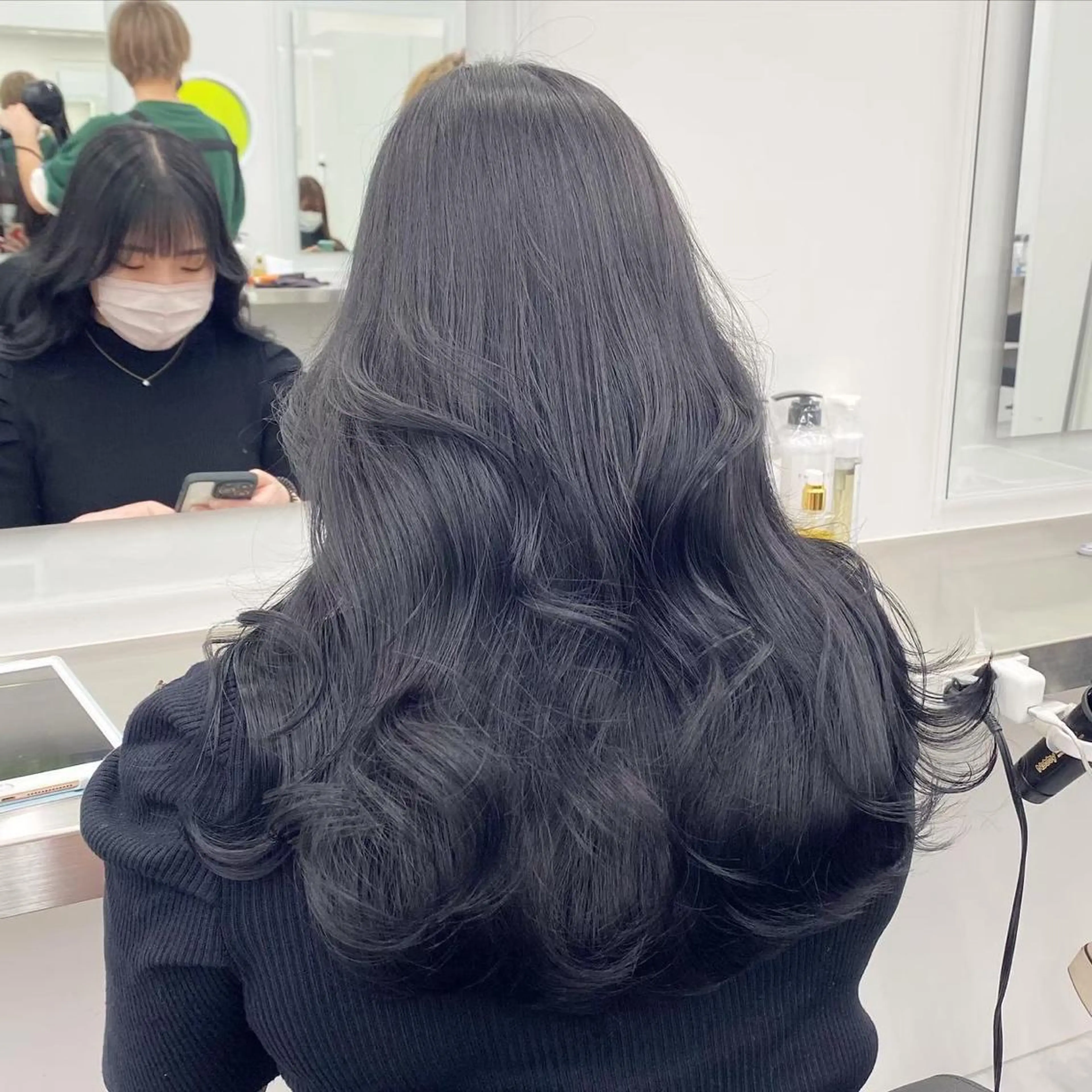 ロング ヘアカラー トリートメント ヘアセット ❄最強かわいいカラー ❄️MINA❄️のヘアスタイル