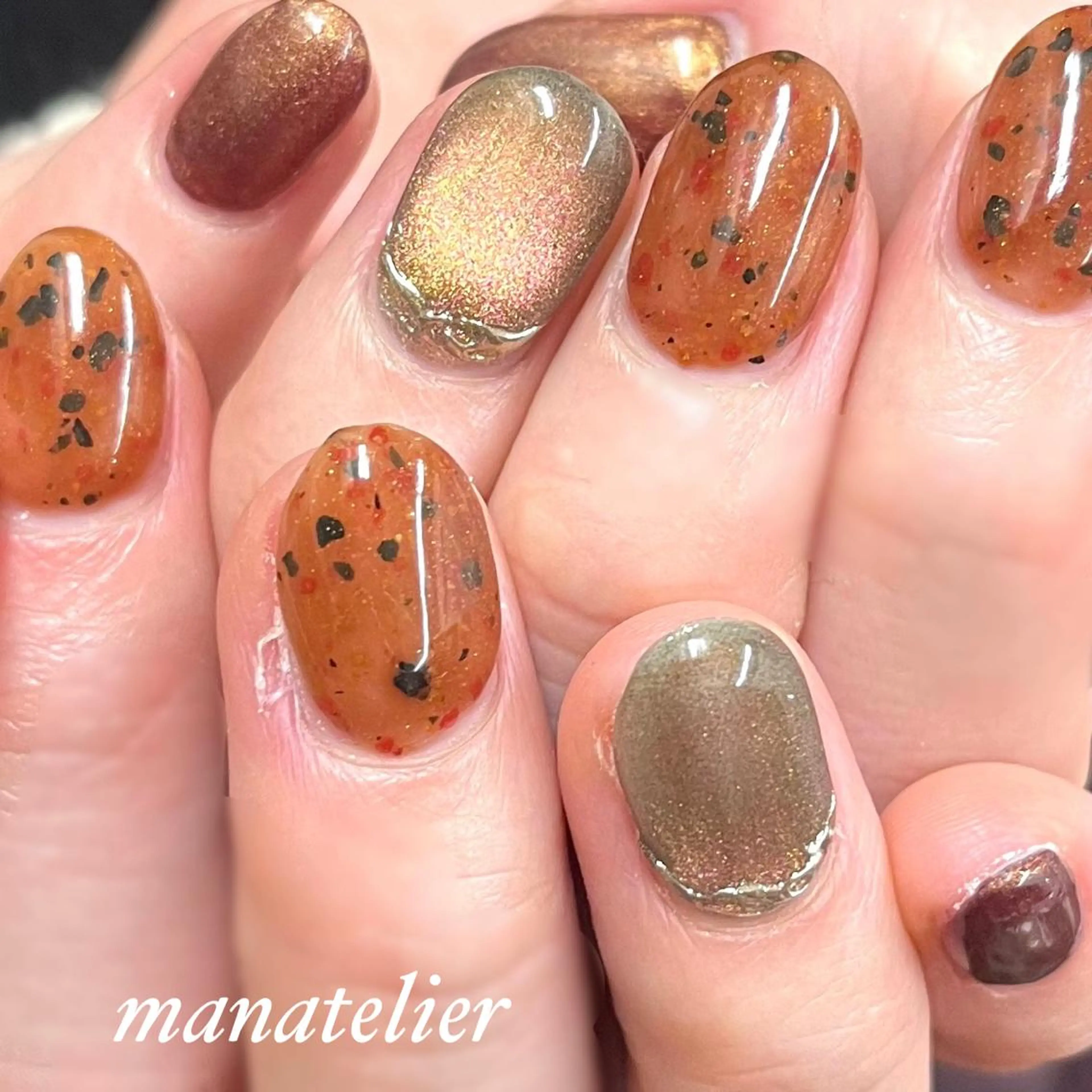 ネイル マグネットネイル ハンドネイル manatelier マナトリエのネイルデザイン