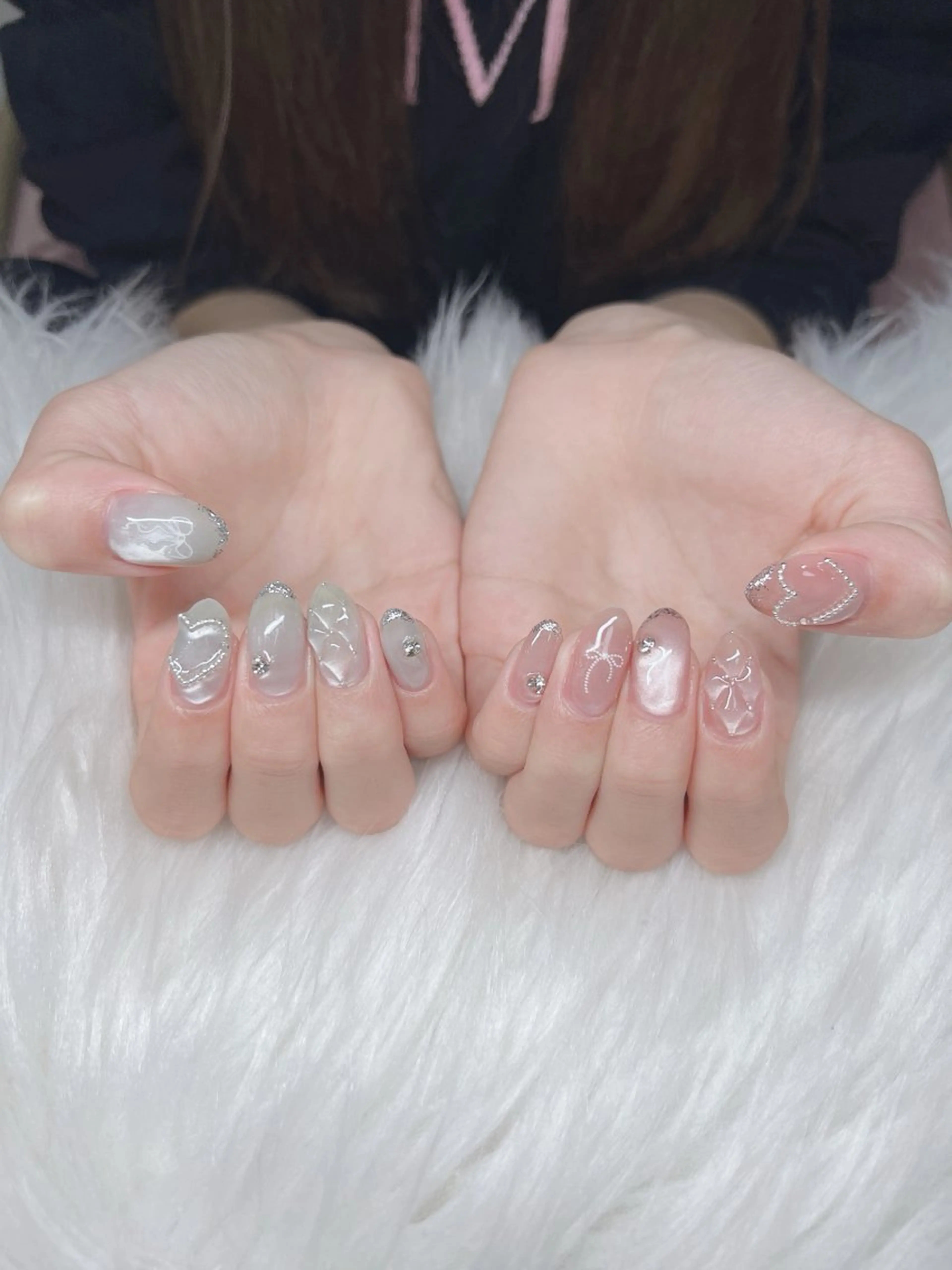 ネイル ハンドネイル Lee Nails チップ長さだし専門店のネイルデザイン