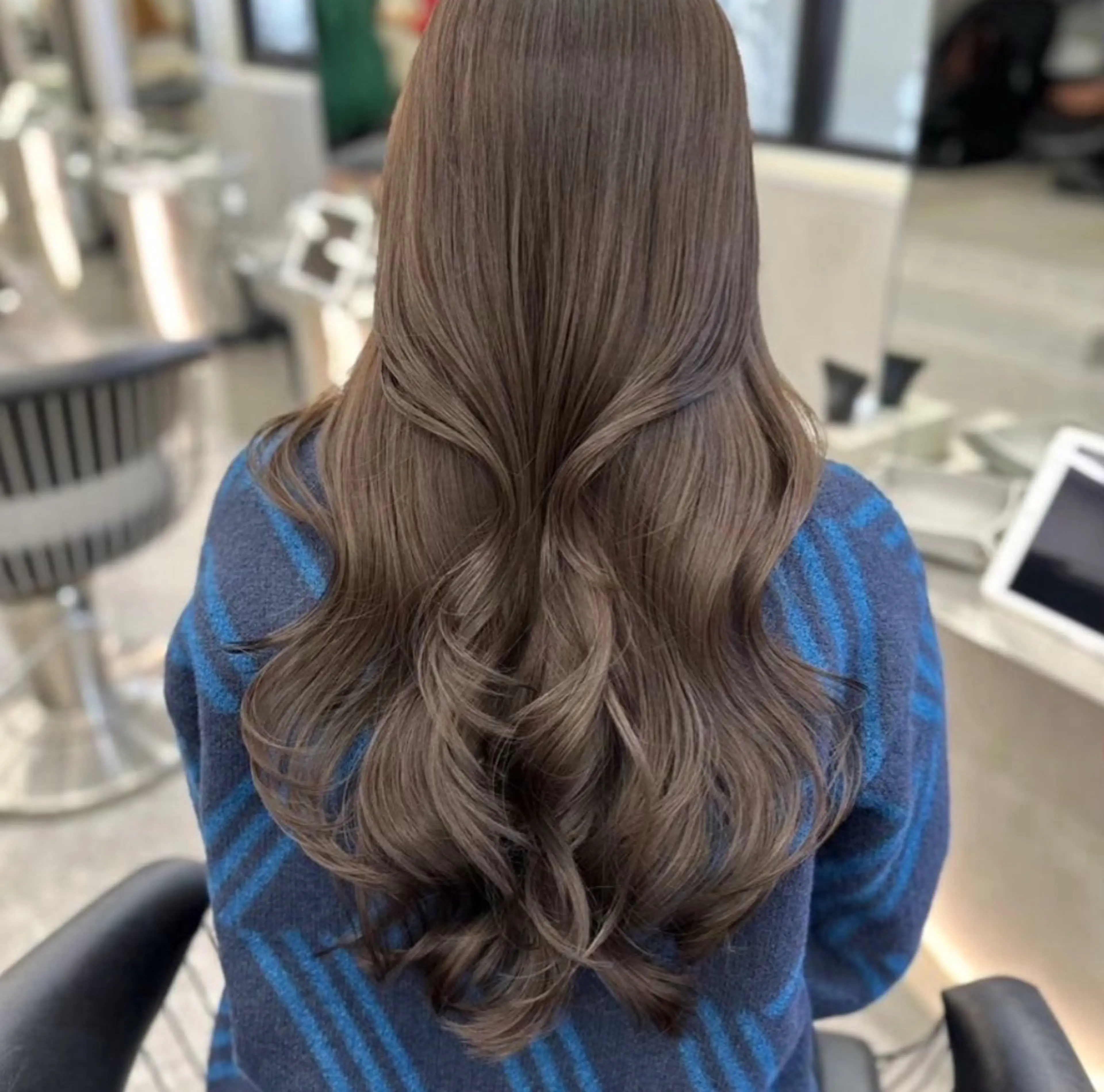 ロング 韓国風ヘア ワンホンヘア ヘアカラー 🎀透明感カラー shizuka🎀のヘアスタイル