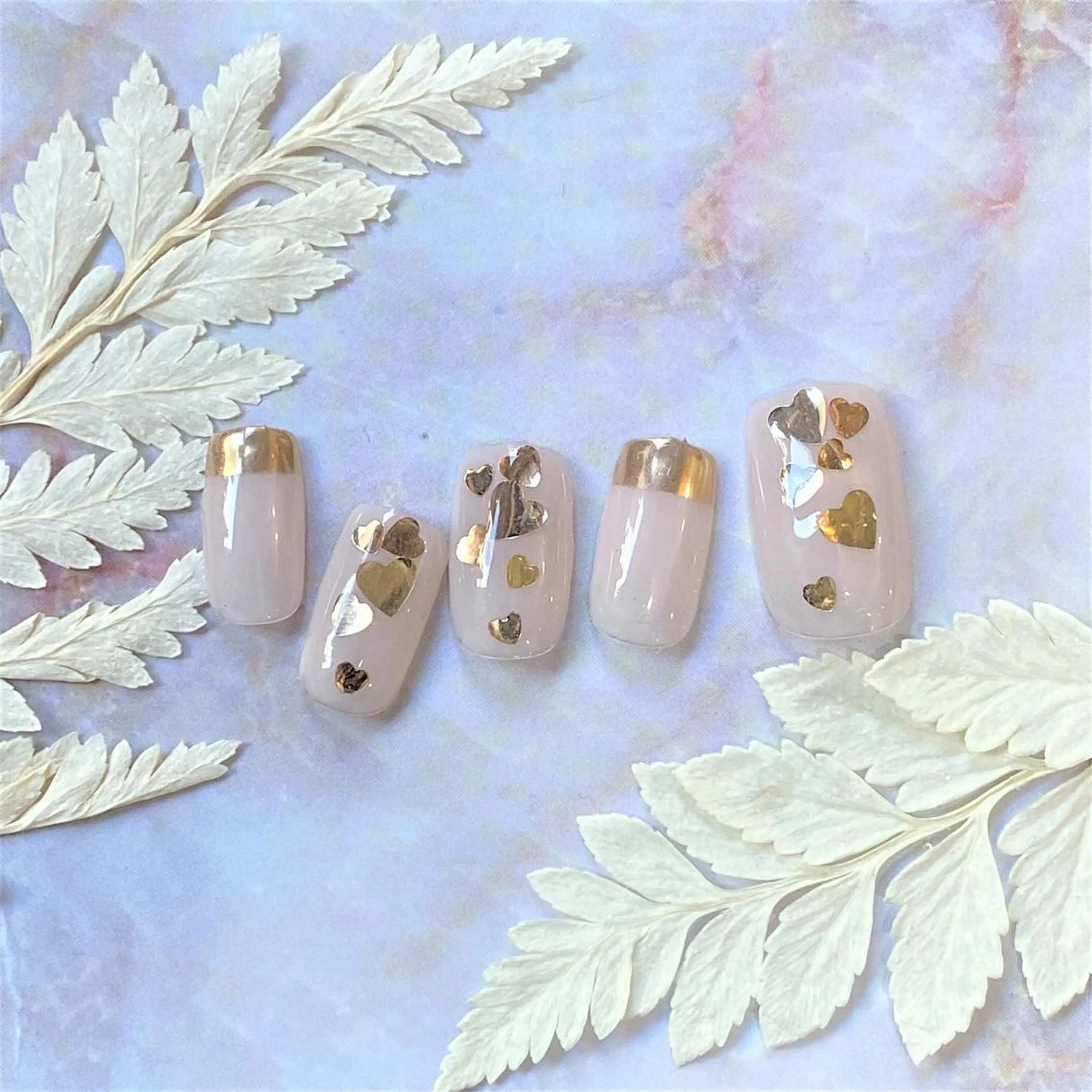 ネイル ハート ハンドネイル Alohana所属・Alohana Minaのネイルデザイン