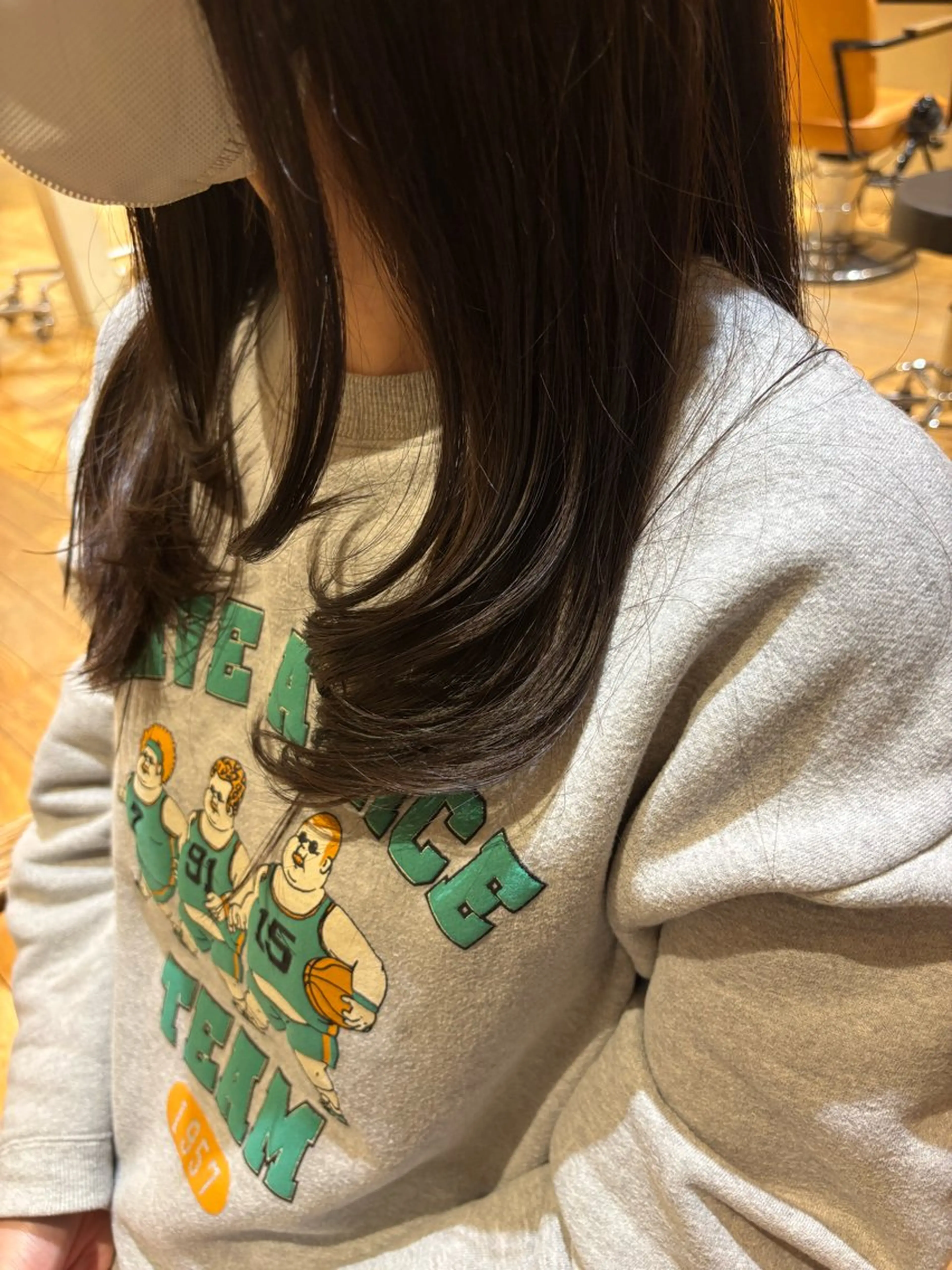 ロング カラー カット ヘアカラー おもだか　がく /横須賀中央のヘアスタイル