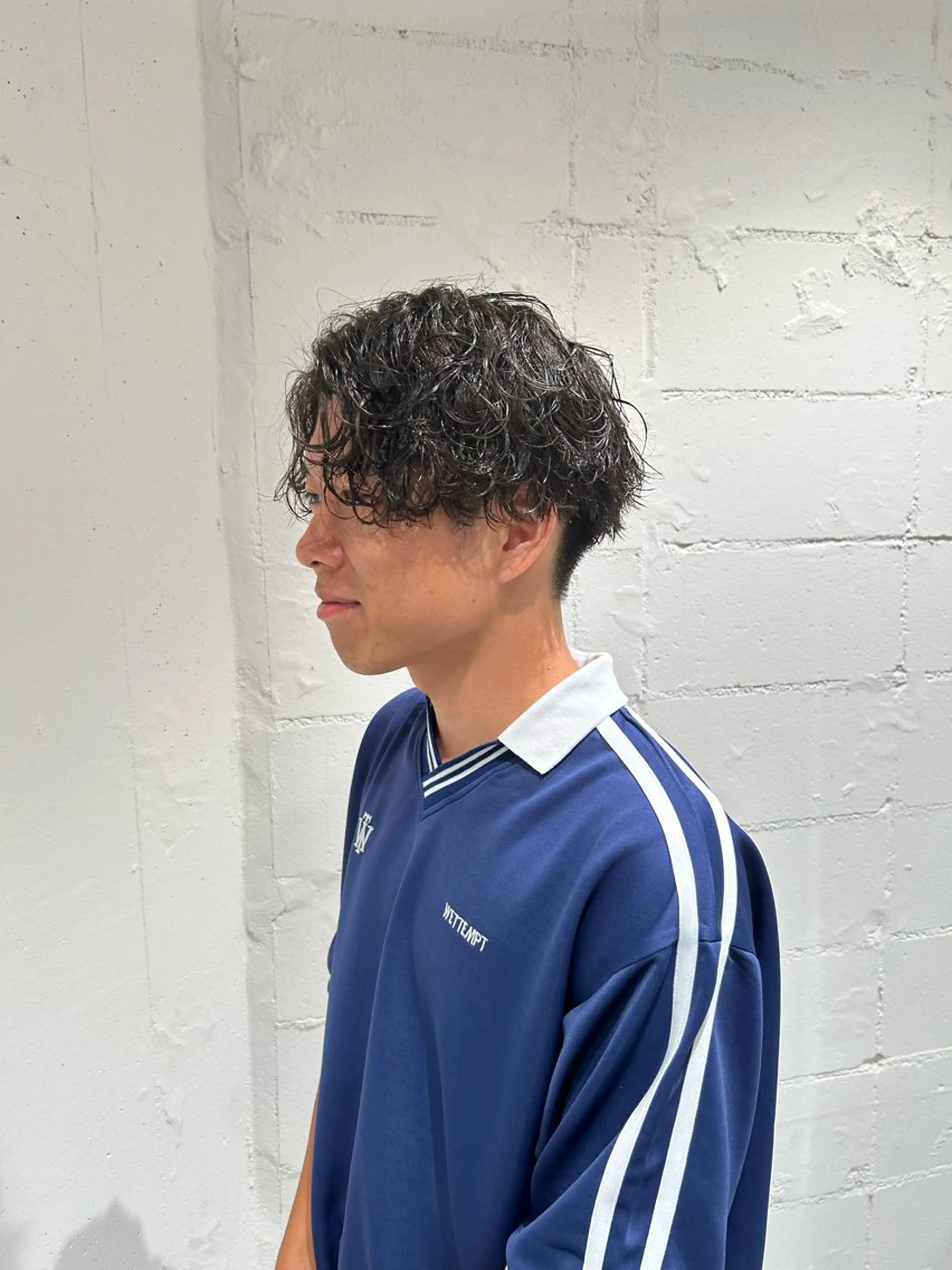 パーマ メンズ メンズパーマ 波巻きパーマ カット パーマ 🌷下野 莉果/ボブ /パーマ/メンズ🌷のヘアスタイル