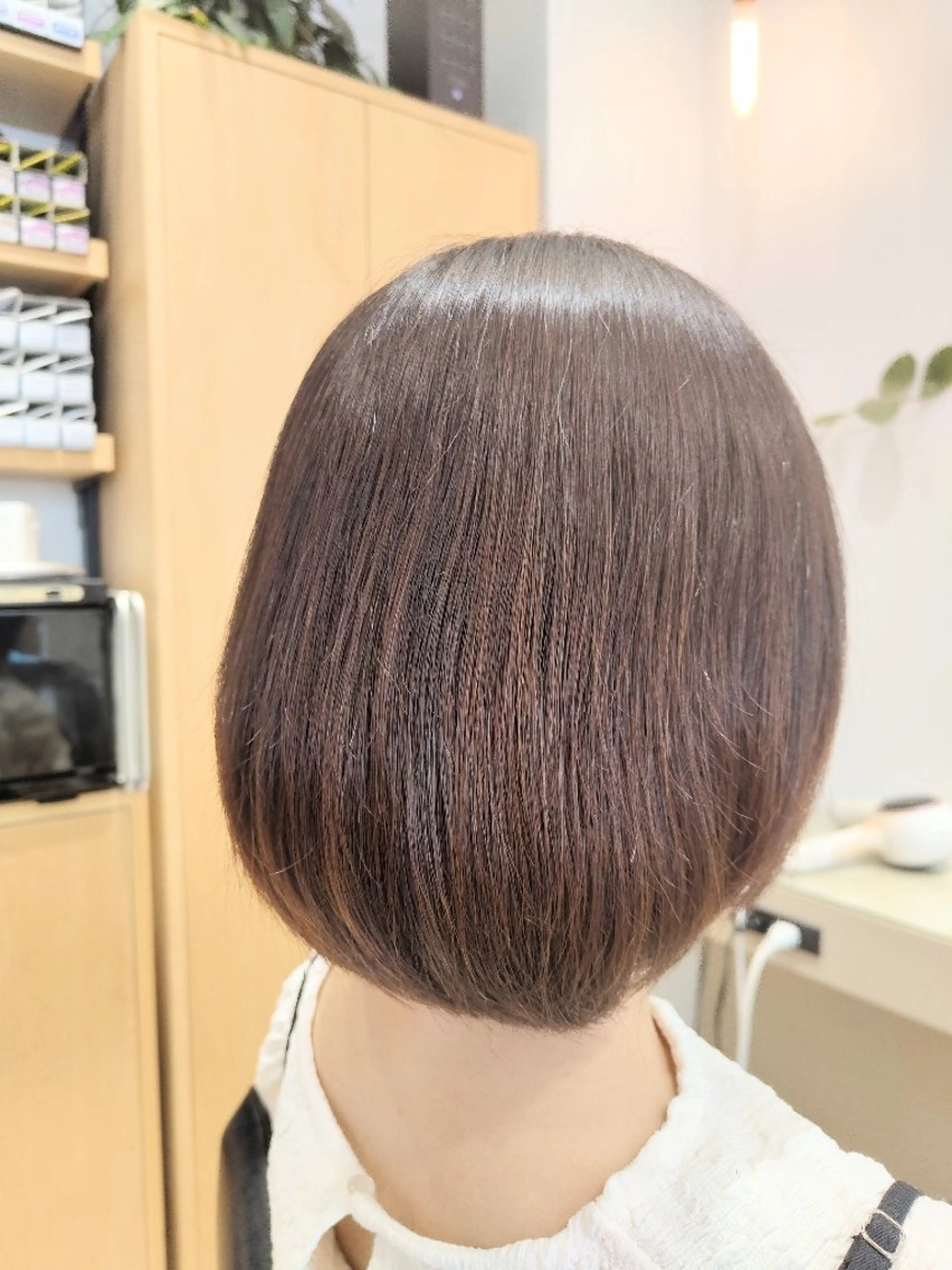 セミロング 縮毛矯正 カット 縮毛矯正 トリートメント Fucai tomocoのヘアスタイル