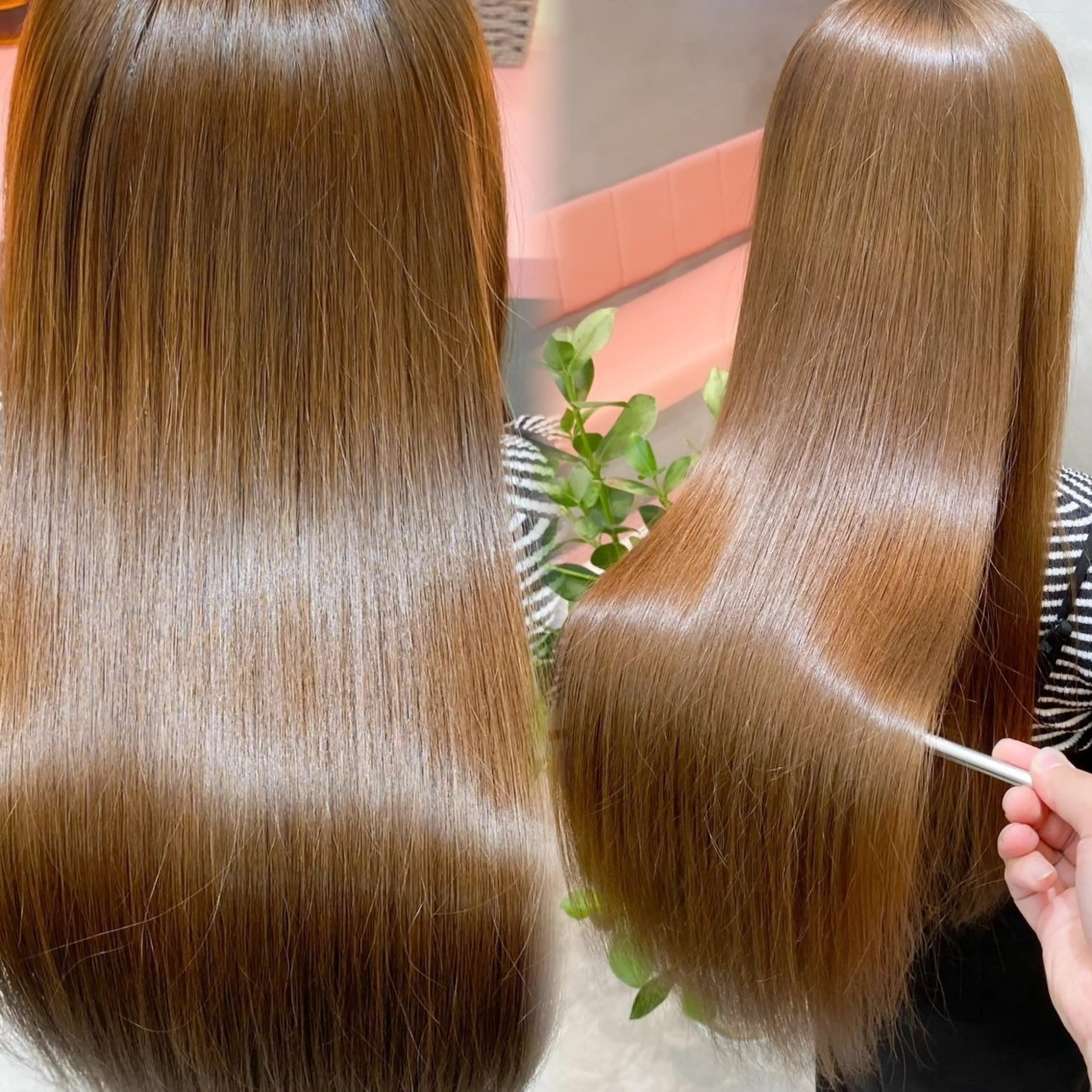 セミロング カット ヘアカラー 縮毛矯正 トリートメント ‎🤍レイヤー/ 縮毛矯正🖤菊池瑛士のヘアスタイル