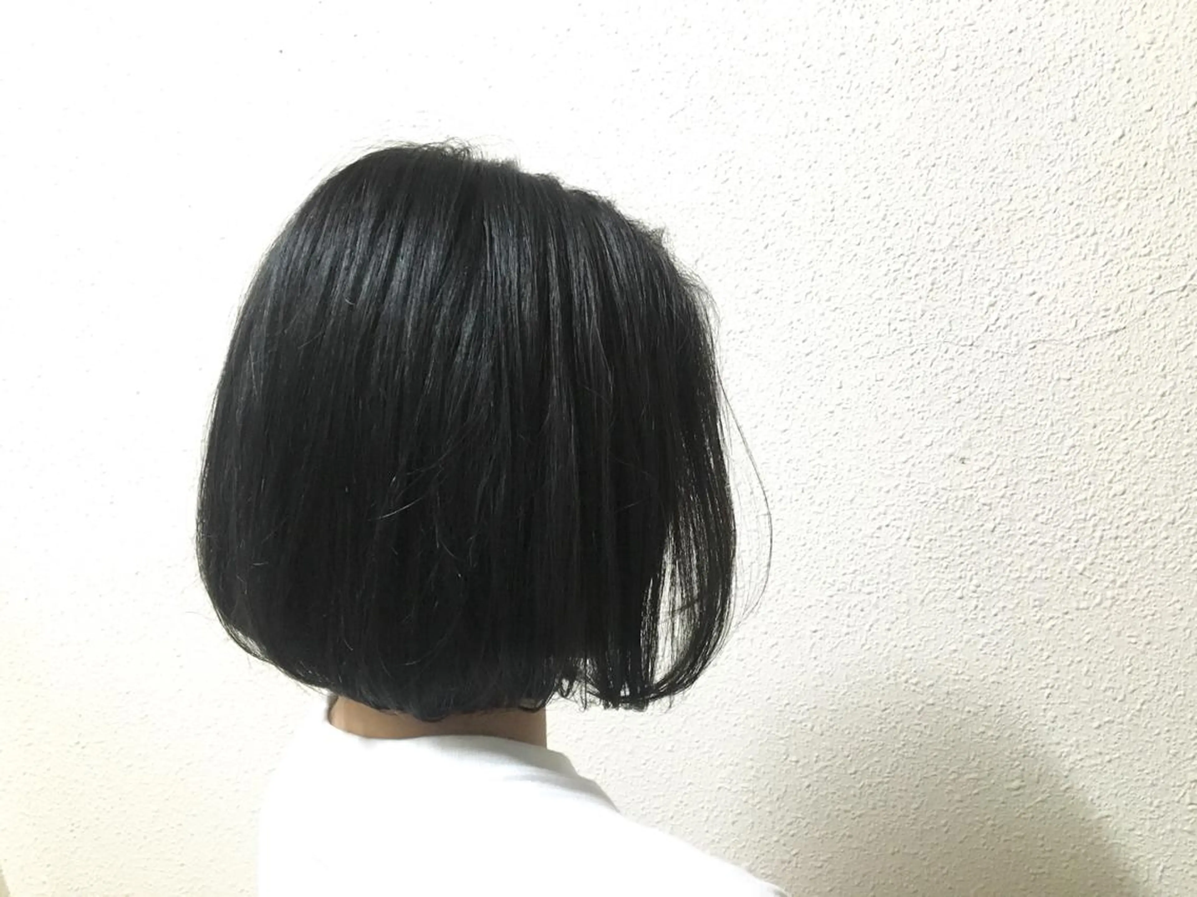 ショート カラー 黒髪 ブルーカラー ブルーブラック 半個室女性salon 🩰Natsumiのヘアスタイル