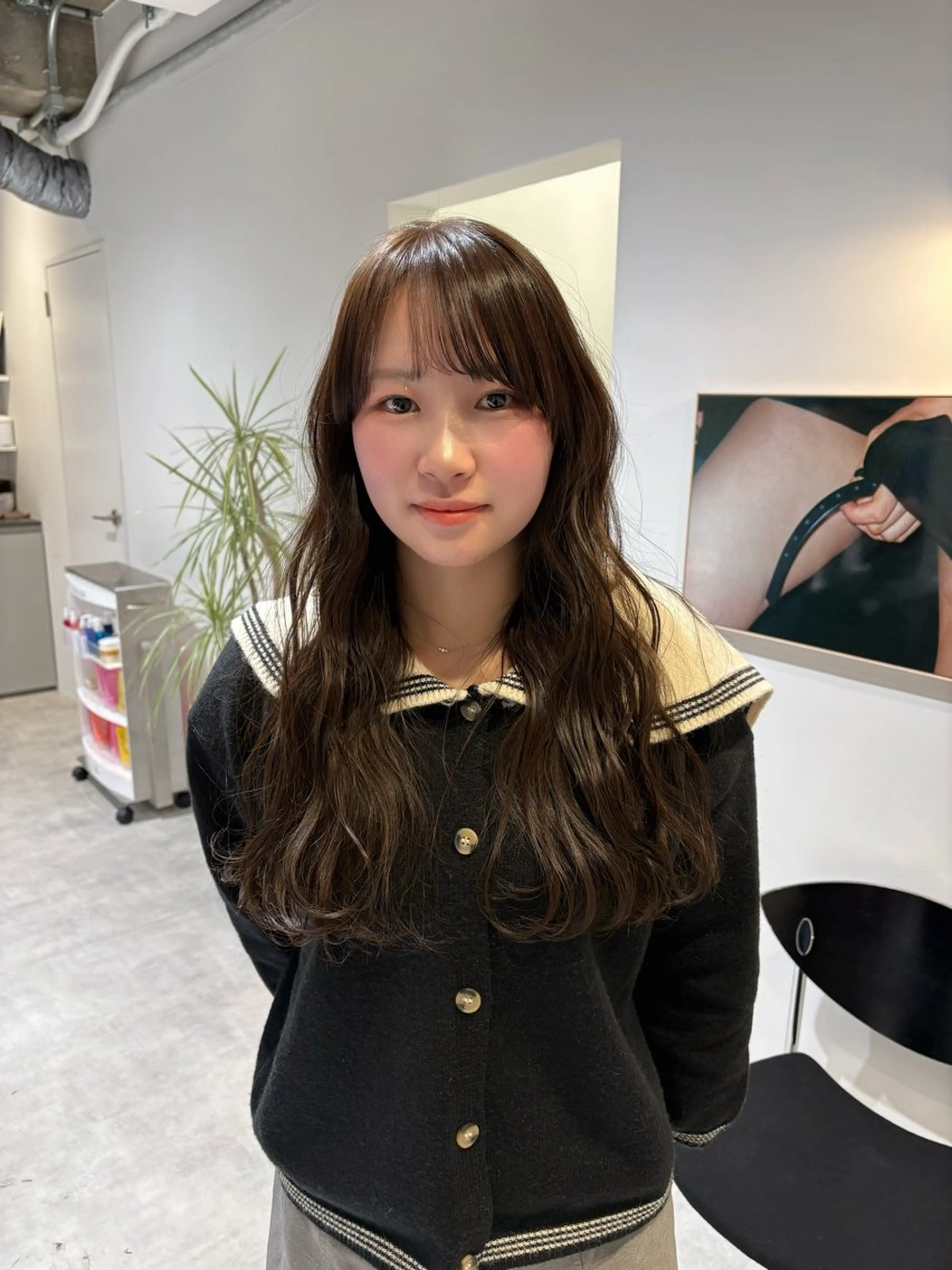 ロング カット ヘアカラー トリートメント レイヤーカット ✨️奥田良太✨️のヘアスタイル