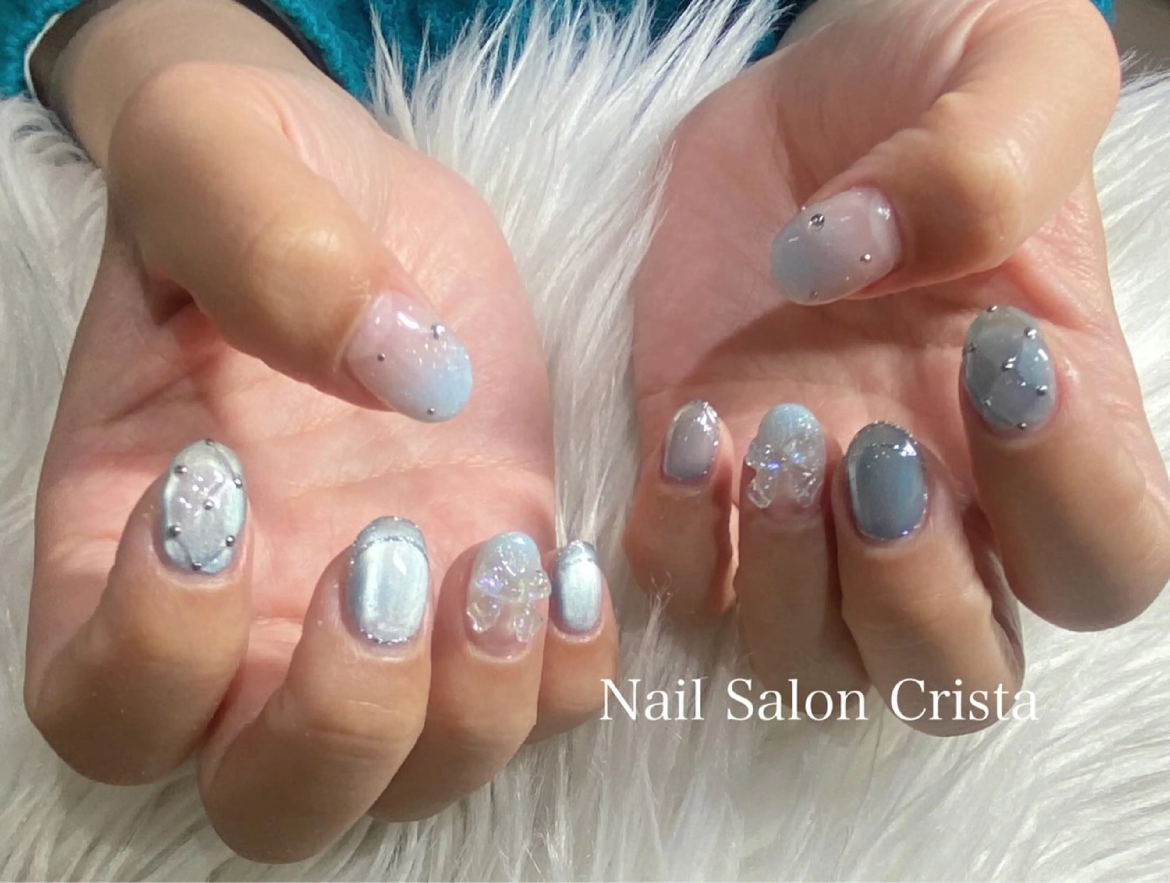 ネイル ジェルネイル パラジェル ハンドネイル CRISTA MOMOのネイルデザイン