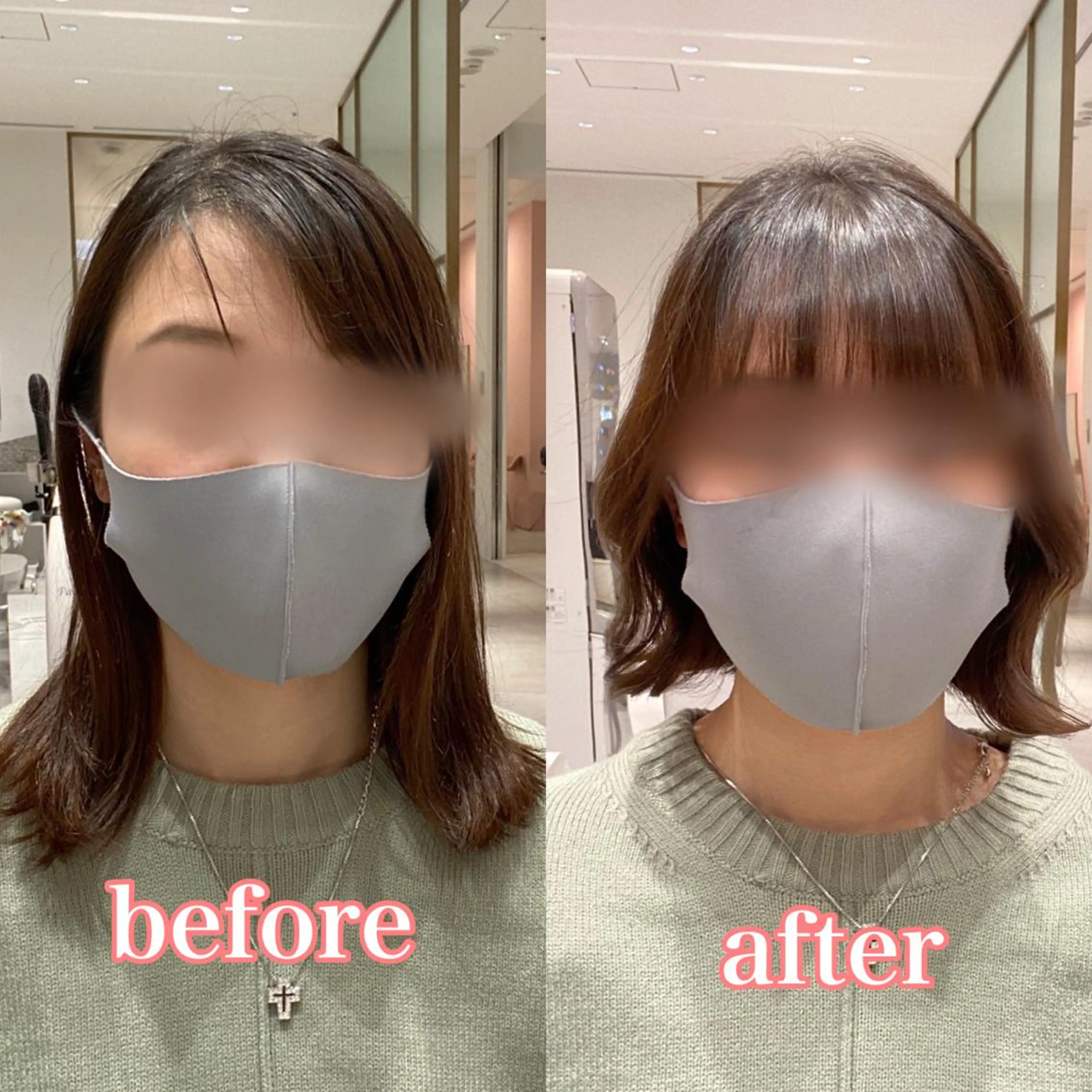 ミディアム カラー 小野寺瑞希 /最小顔カットのヘアスタイル