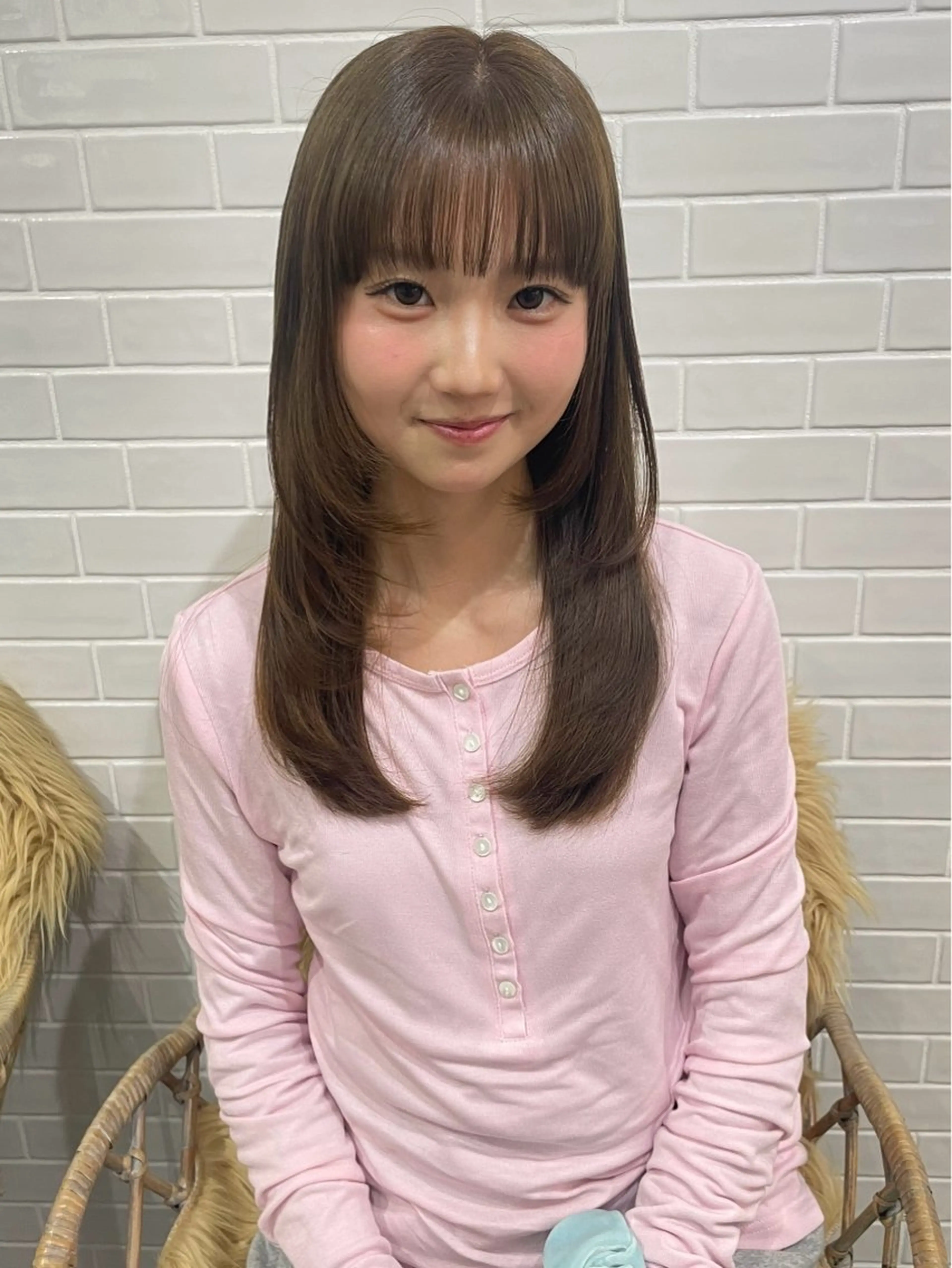 セミロング ヘアカラー hanae 福岡/ 西新美容室のヘアスタイル