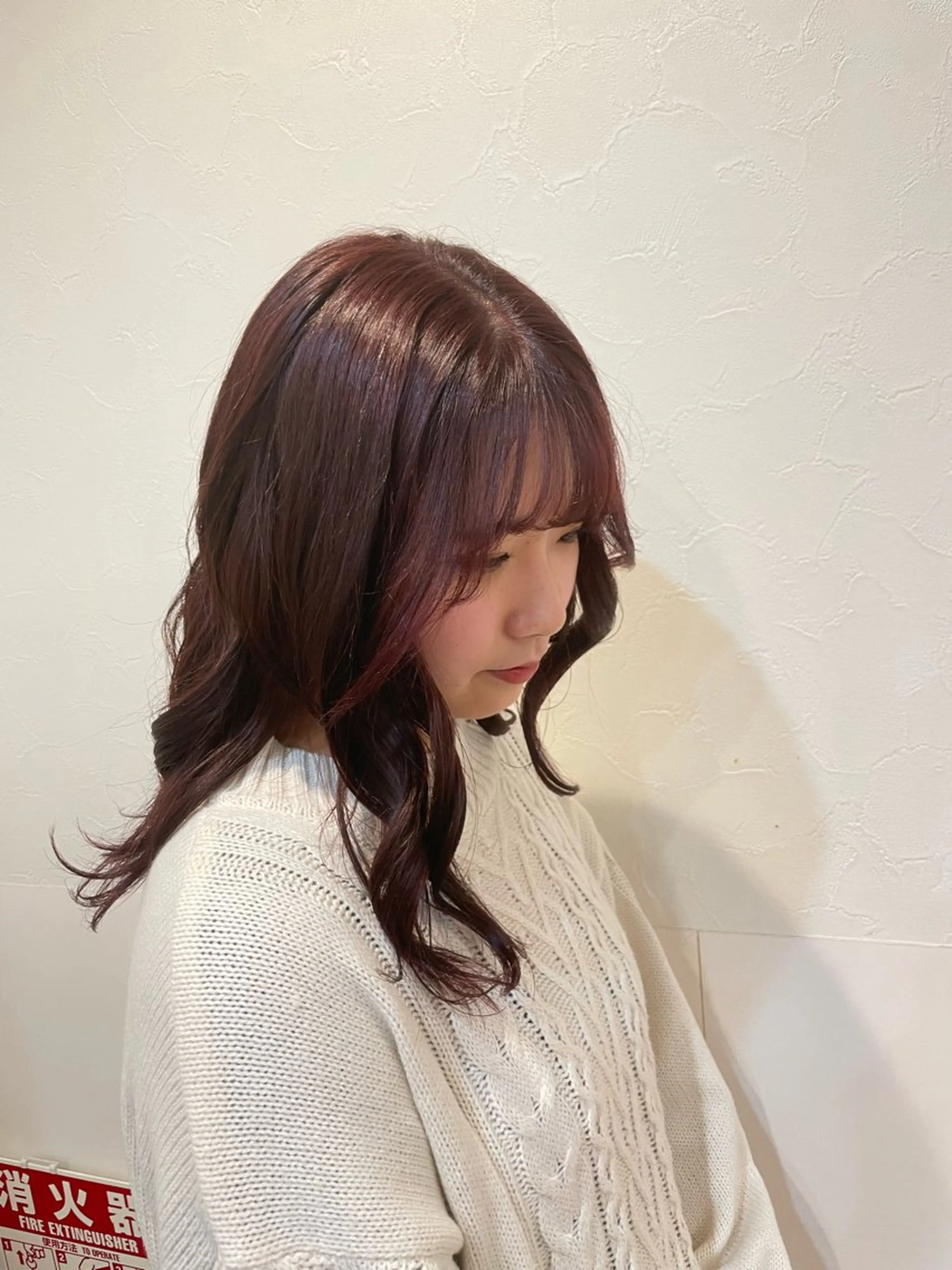 セミロング 久我 彩音のヘアスタイル