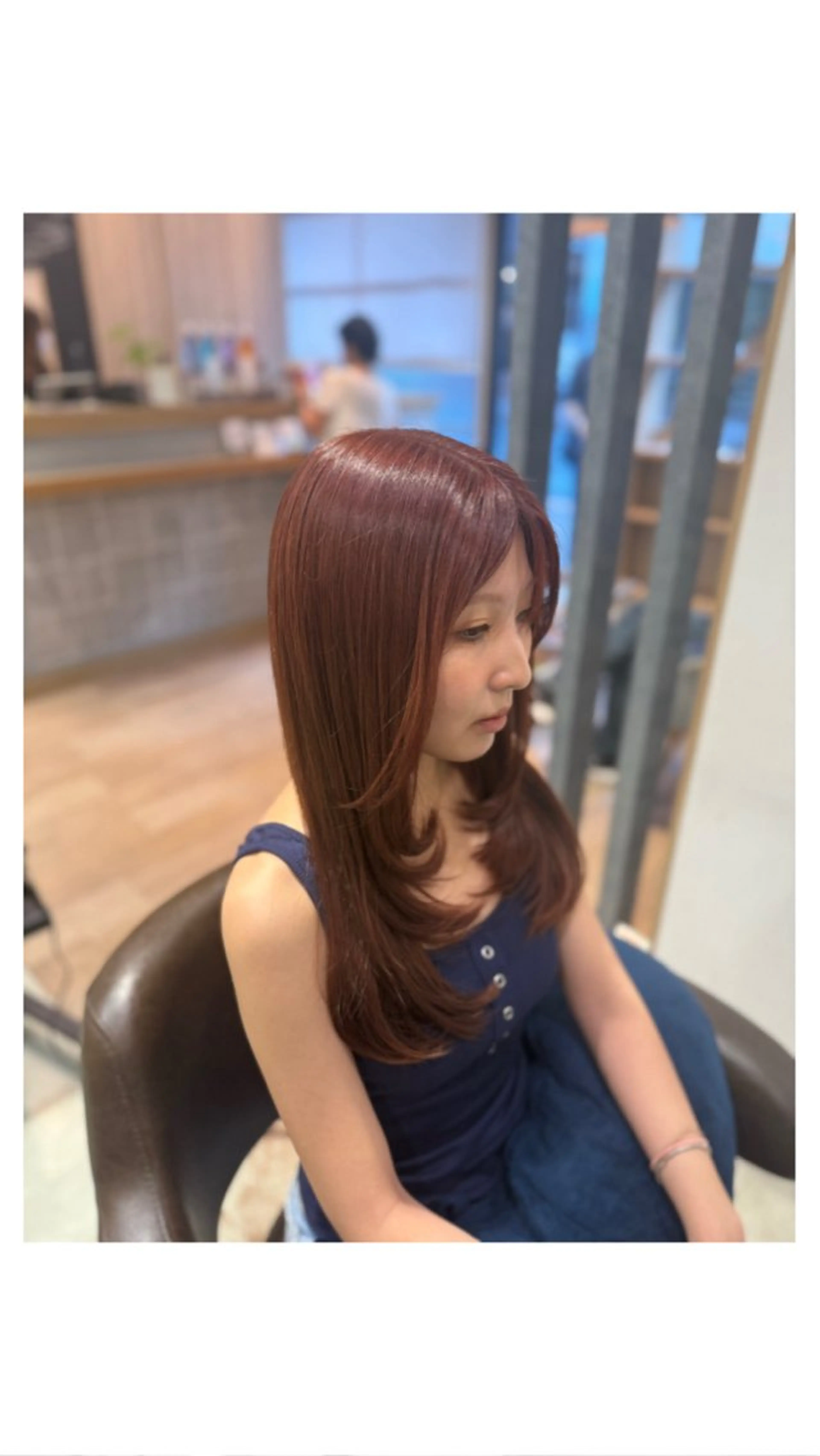 ロング レイヤーカット 似合わせカラー☘️ akariのヘアスタイル