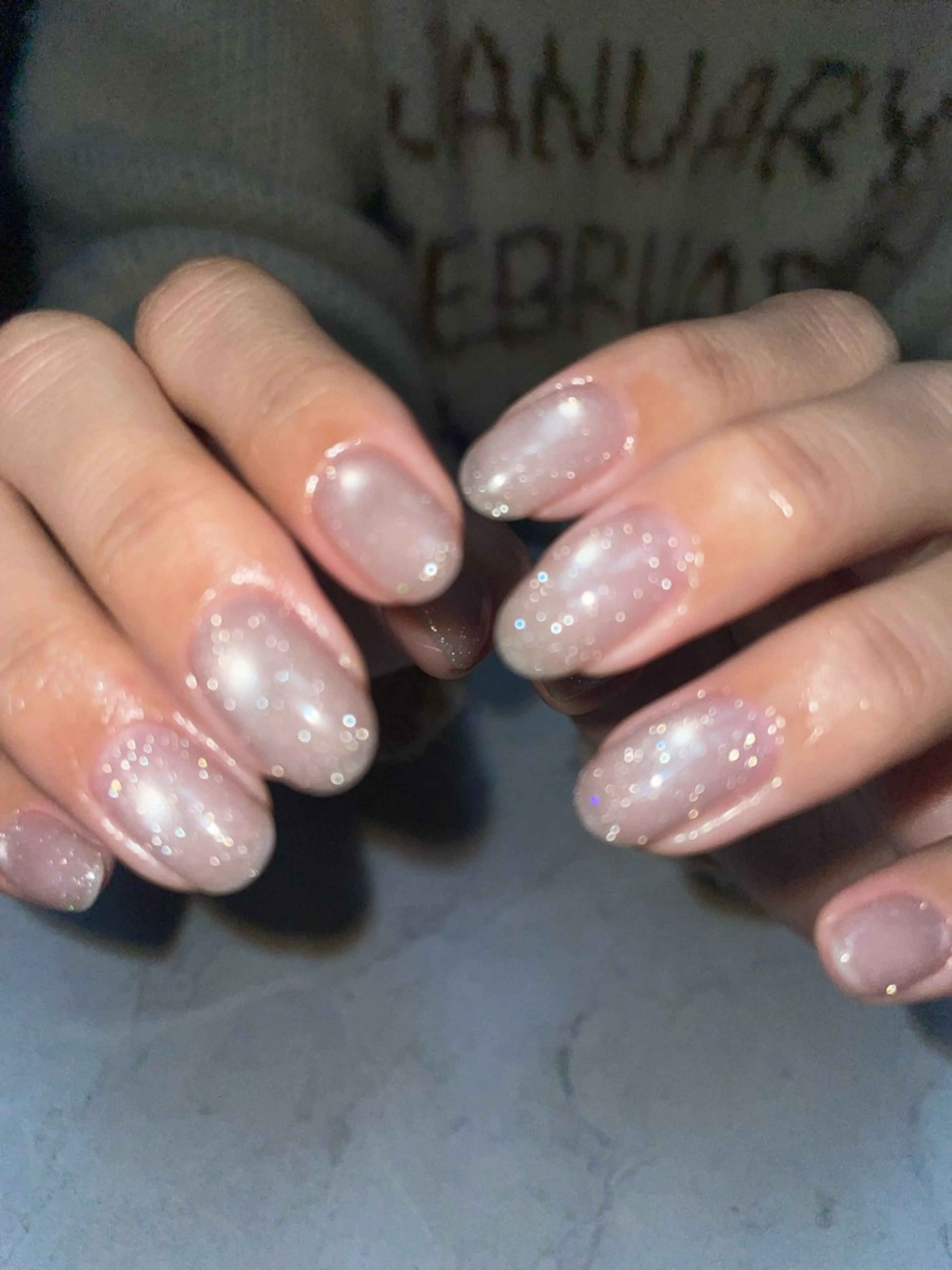 ネイル フラッシュネイル フラッシュマグ ガーリー キラキラネイル 韓国ネイル ハンドネイル miinail miyuuのネイルデザイン